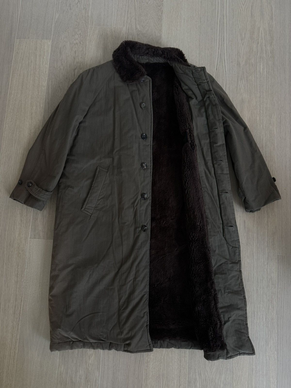 Comme des Garcons Homme Comme des Garçons Homme Vintage Archive Fur-Lined Overcoat Size US XL / EU 56 / 4 - 1 Thumbnail