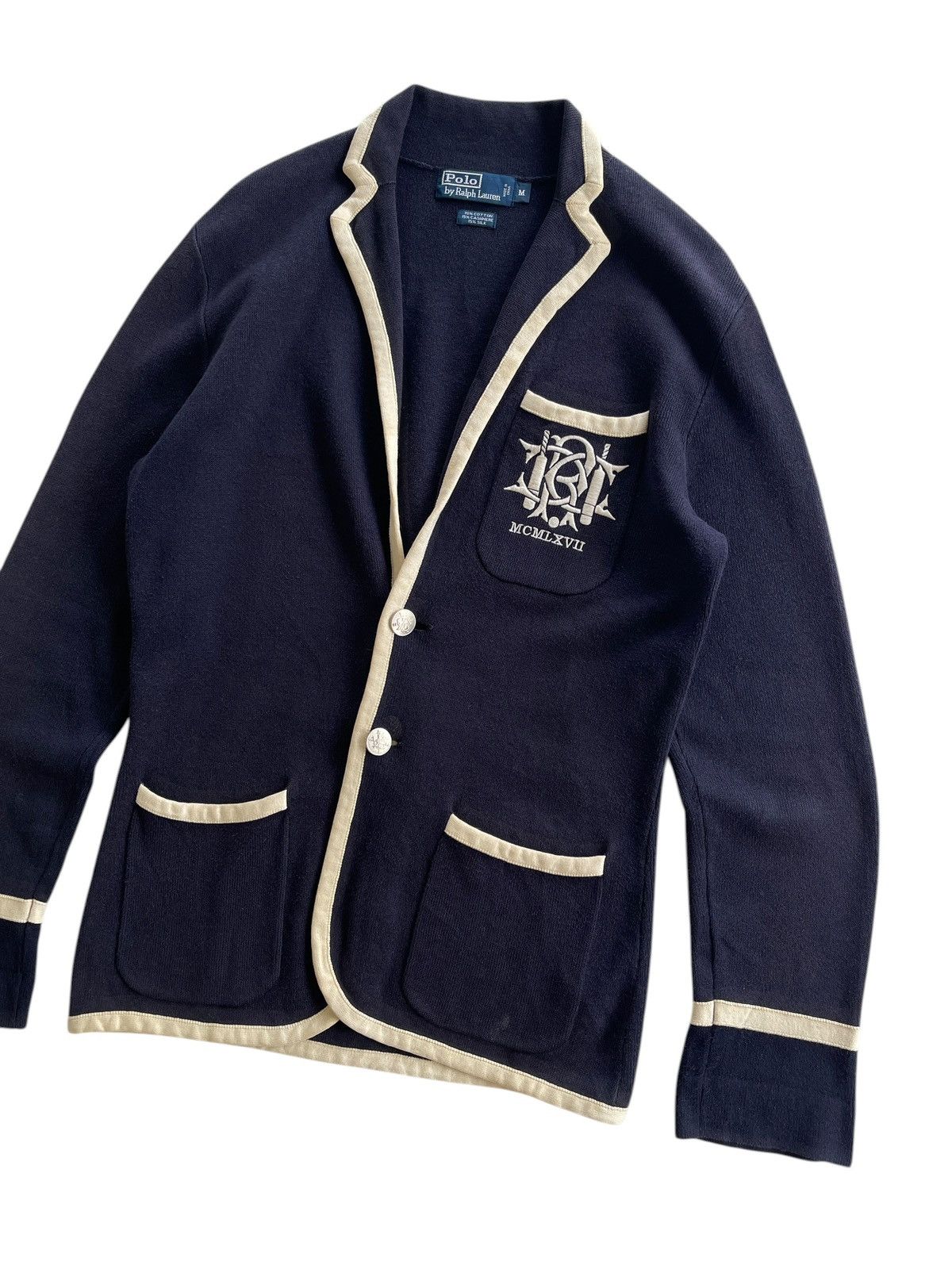 Polo Ralph Lauren Polo R.Lauren MCMLXVII Knit Cardigan Navy Size US M / EU 48-50 / 2 - 7 Thumbnail