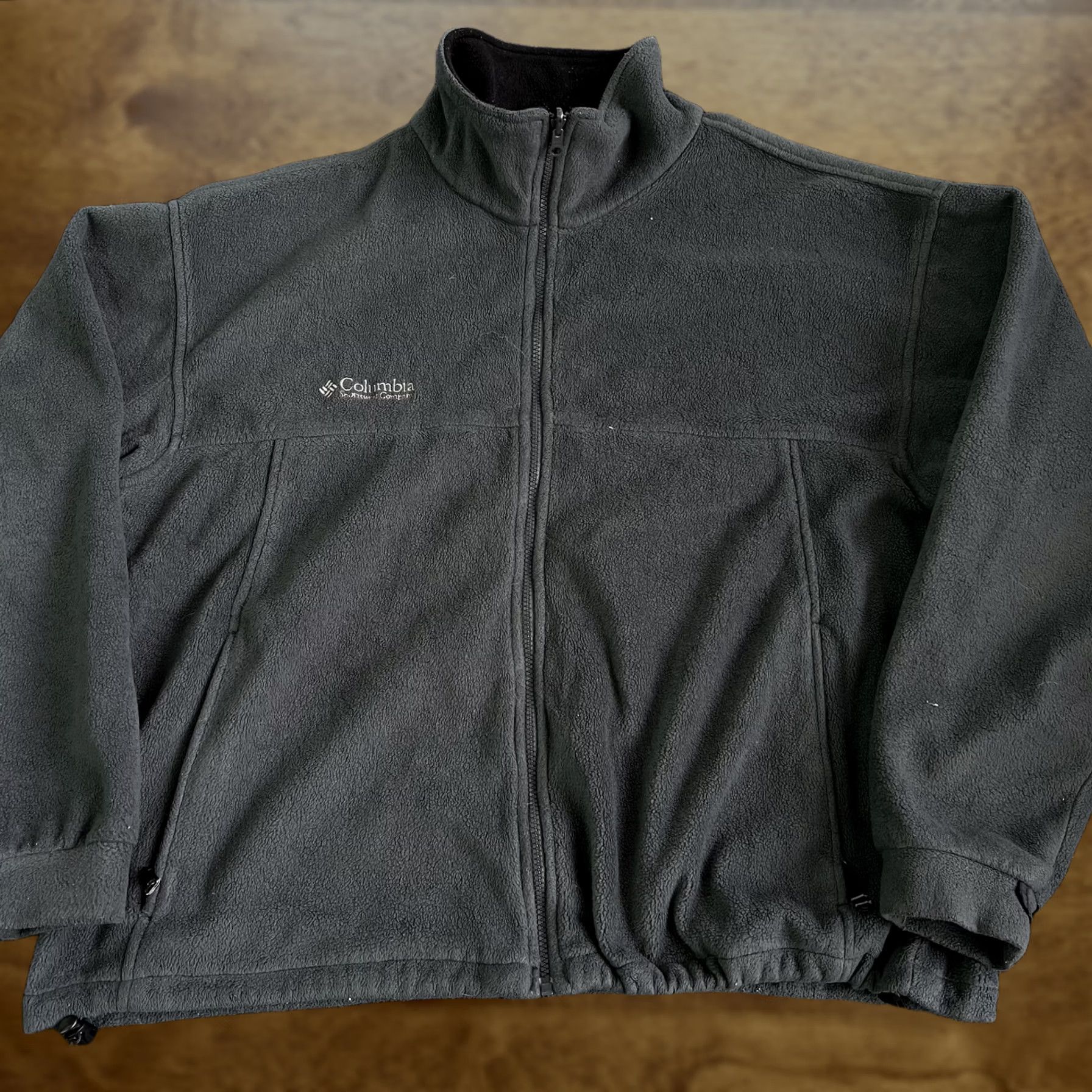 Vintage Columbia Jacket Mens 2XL Gray Fleece Full Zip Stand Collar Pockets Outdoor Warm - Windbreaker Casual, Zip, Embroidered Logo, Regular Fit, 2XL Mens Size US XXL / EU 58 / 5 - 1 Thumbnail