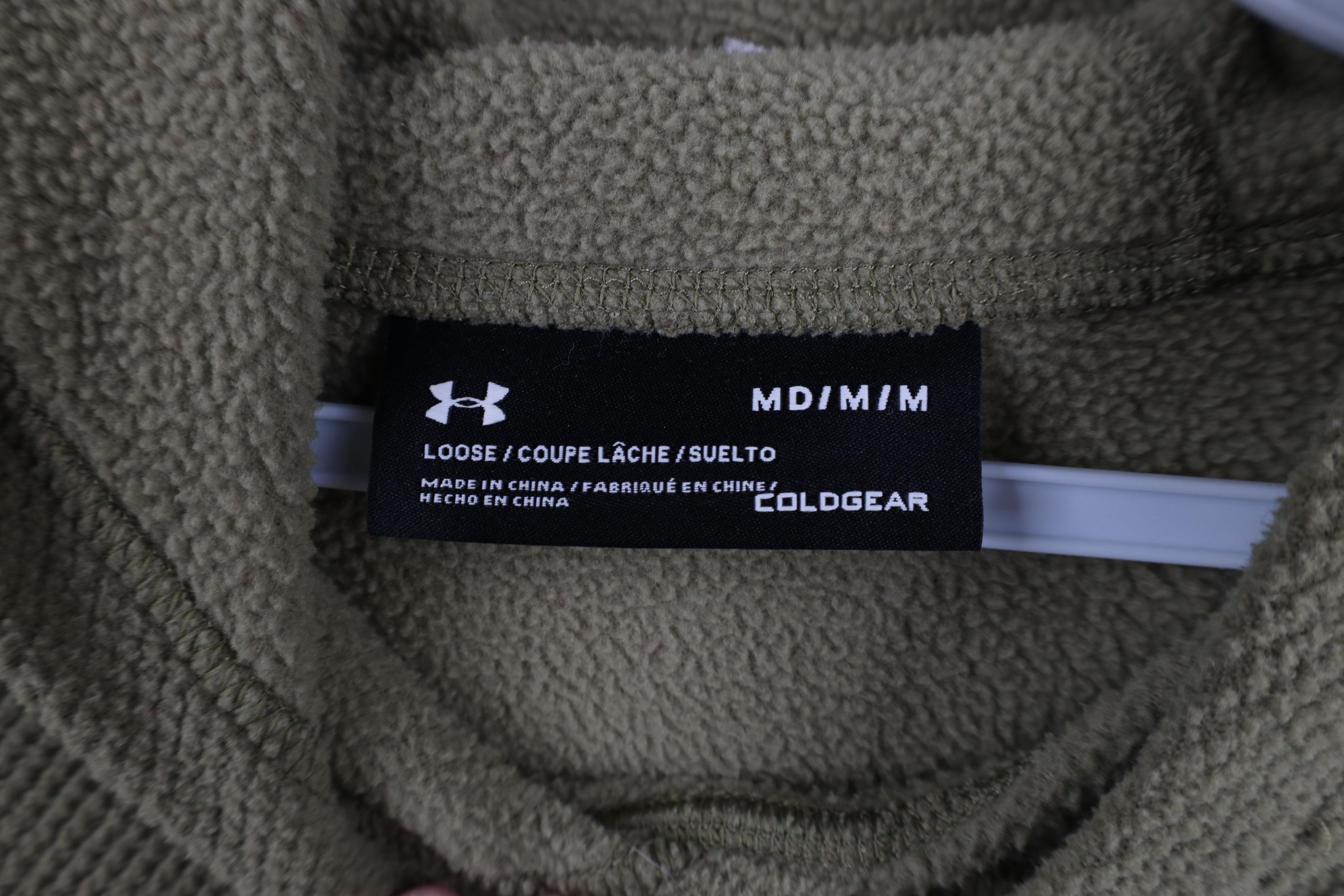 Under Armour × Vintage Under Armour ColdGear Thermal Waffle Fleece Hoodie Green Size US M / EU 48-50 / 2 - 6 Thumbnail