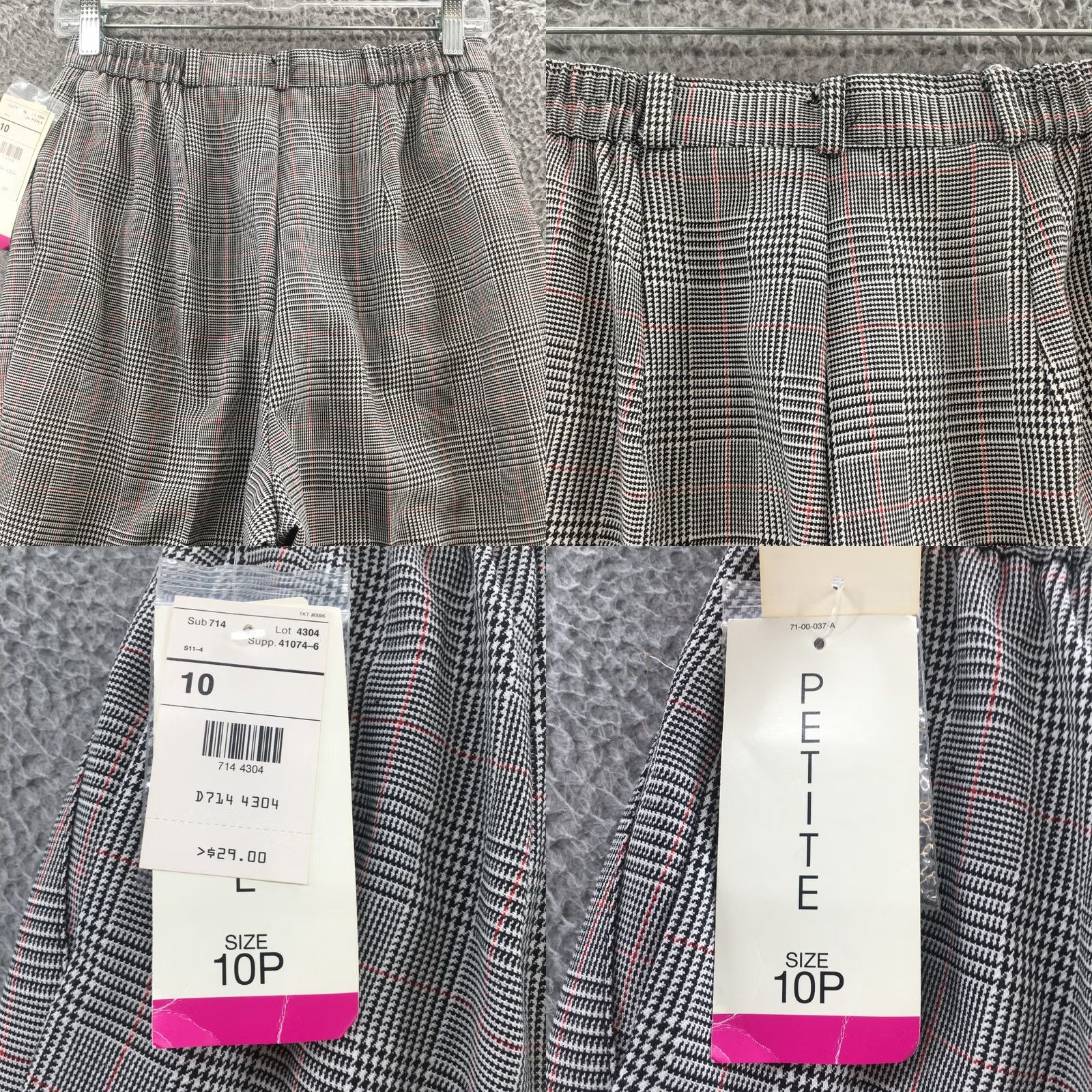 Worthington Worthington Ankle Trouser Dress Pants Womens 10P Multicolor NEW Size 32" / US 10 / IT 46 - 9 Thumbnail