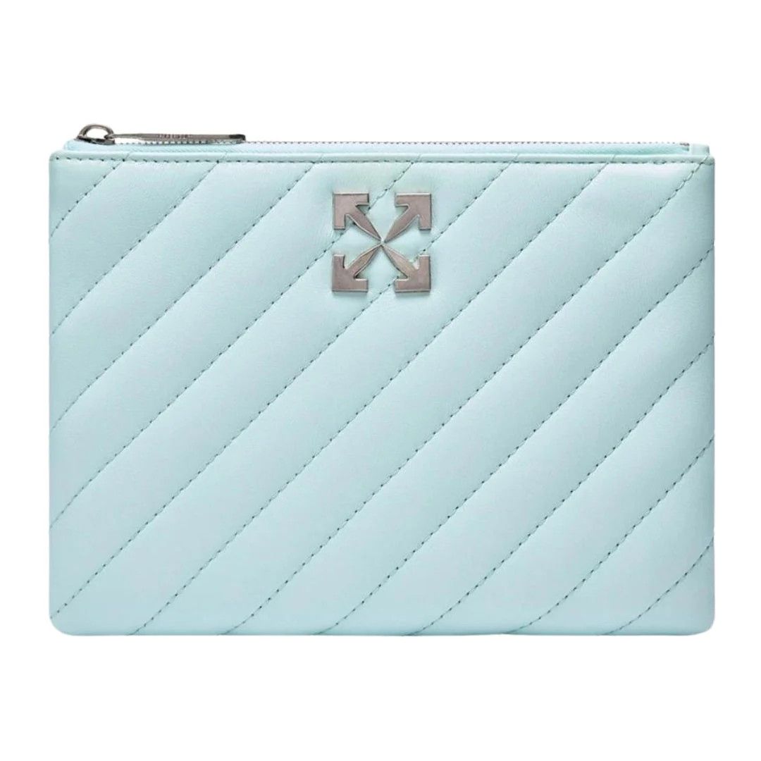 Off-White o1gr1nt0425 Size: OS / Jackhammer Flat Pouch in Light Blue Size ONE SIZE - 1 Thumbnail