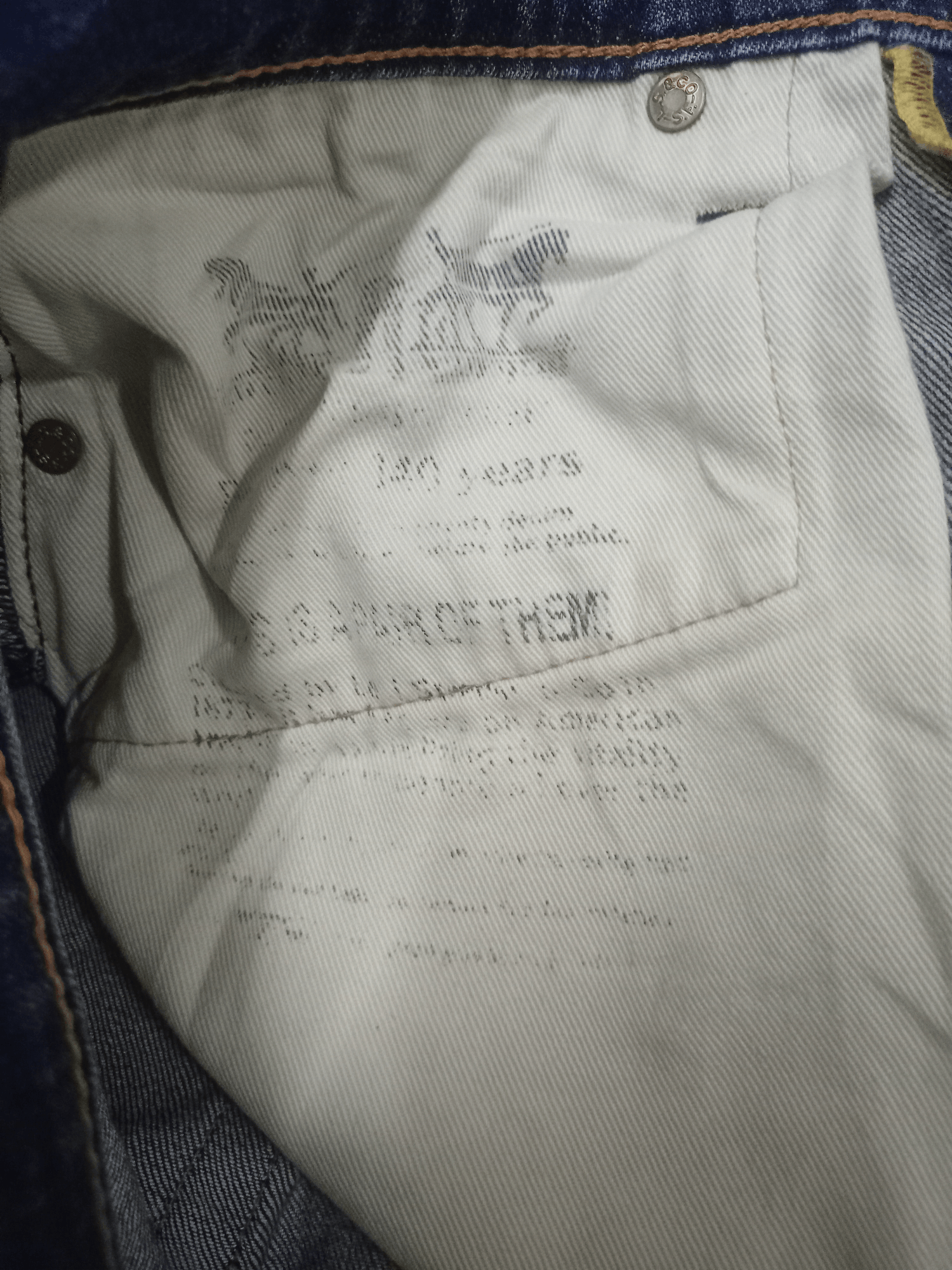 Levi's × Levi's Vintage Clothing Vintage Levis 511 Blue Wash Ripped Distressed Jeans 29x31 Size US 29 - 11 Thumbnail