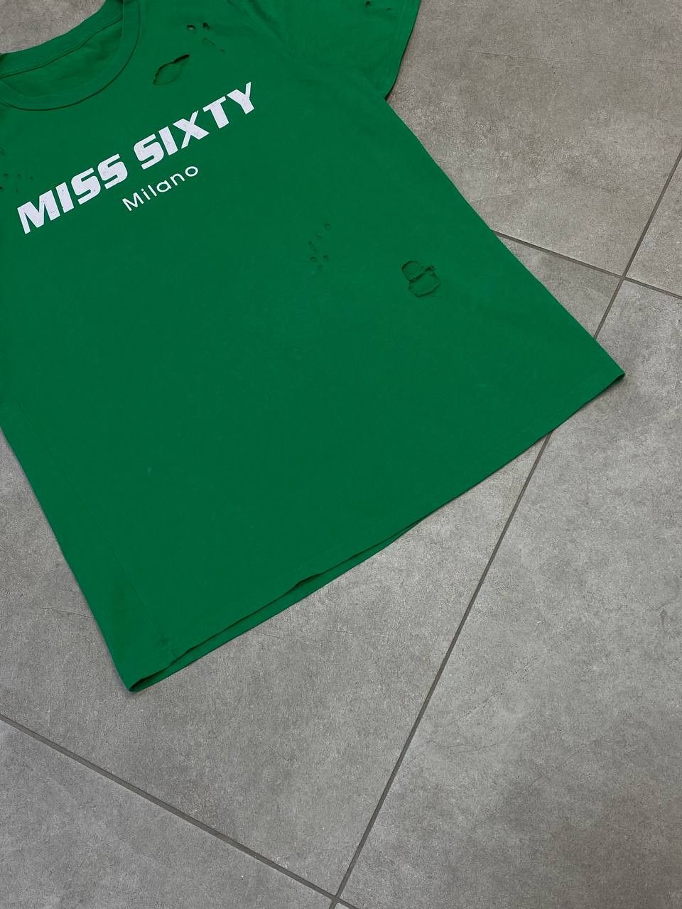 Miss Sixty Miss Sixty Milano Y2K Distressed Big Logo T-Shirt Size S / US 4 / IT 40 - 5 Thumbnail