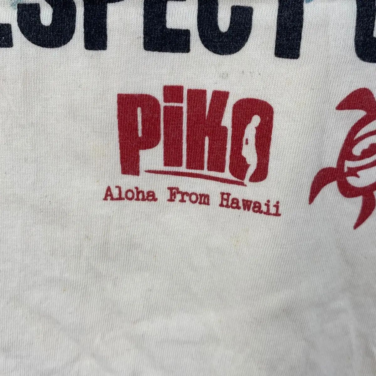Vintage Vintage PIKO LANIAKEA HAWAII Natural Sun Faded Tee Shirt Top Size US L / EU 52-54 / 3 - 4 Thumbnail