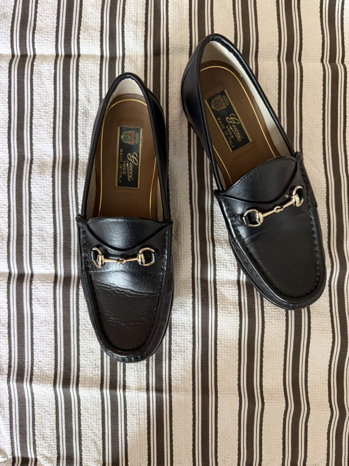Gucci Gucci 1953 Horsebit Loafers (Black / Womens 36) Size US 6 / IT 36 - 1 Thumbnail