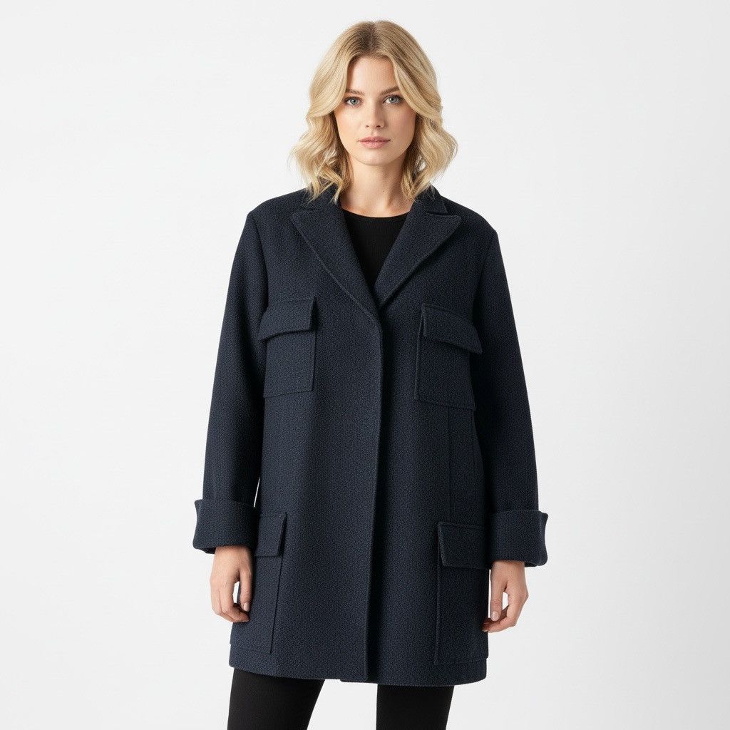 Marni Vintage Marni Wool Coat Black IT 40 US 6 Winter 2009 Unlined Size S / US 4 / IT 40 - 1 Thumbnail