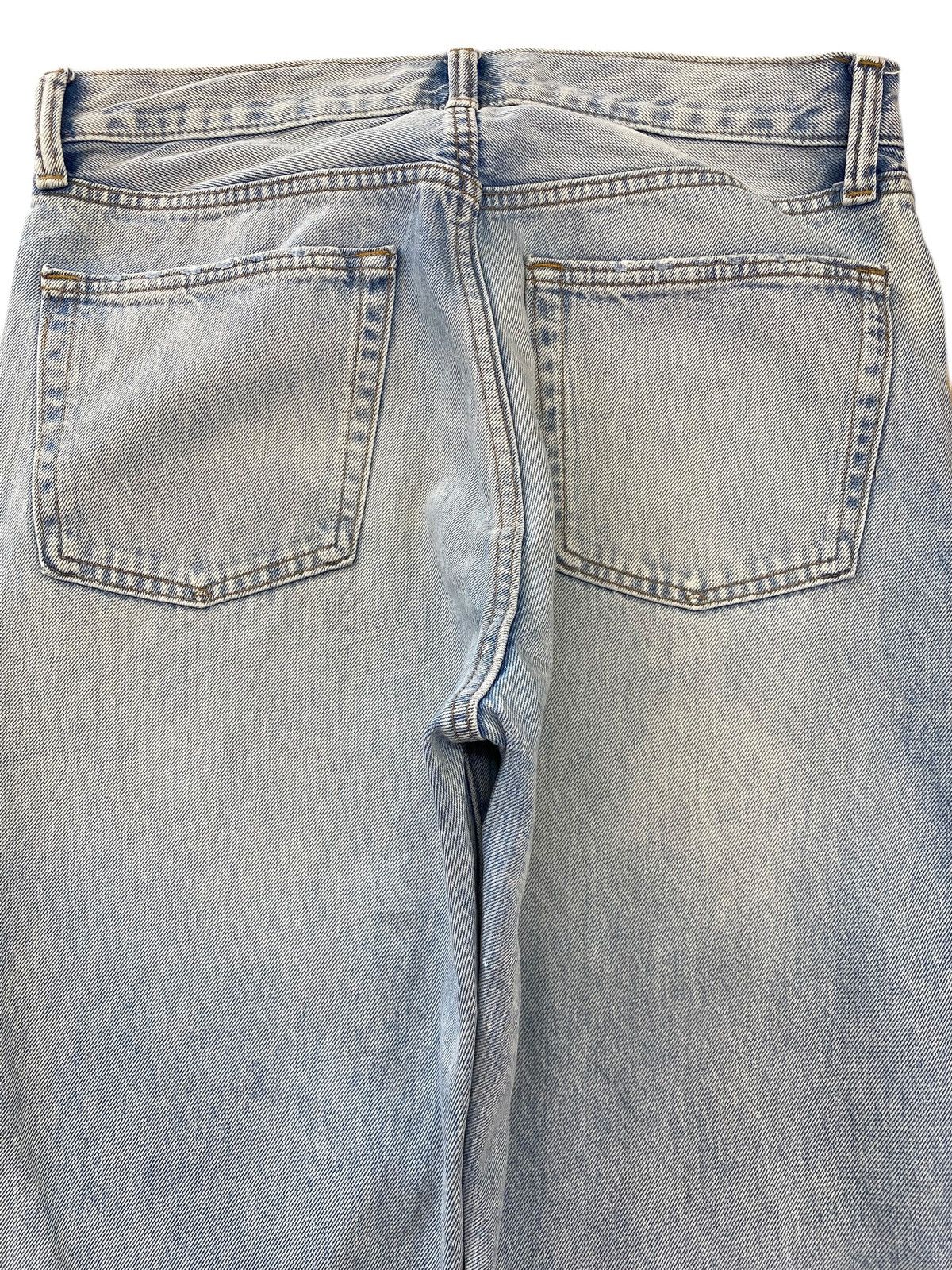 Gap Gap Faded Wash Ripped Style Straight Leg Jeans Size US 33 - 4 Thumbnail