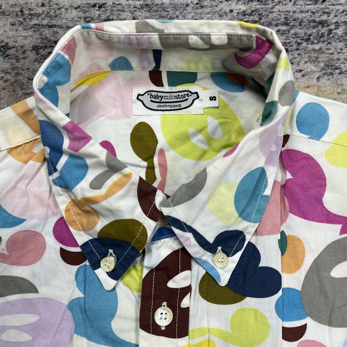 Bape Bape baby milo candy button down shirt Size US S / EU 44-46 / 1 - 7 Thumbnail