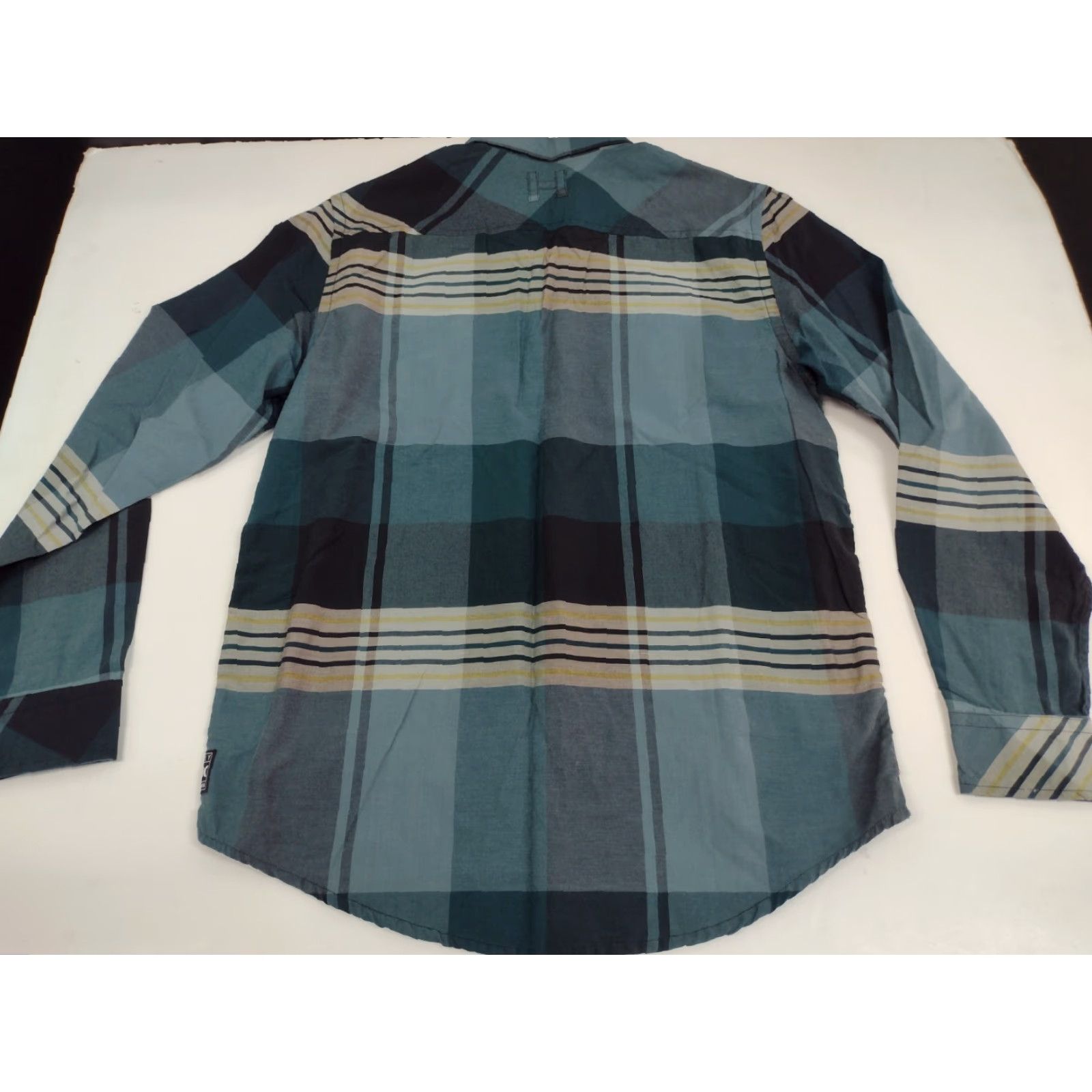 Hurley Hurley Men’s Long Sleeve Button Down Shirt Size Small Cotton/Poly #2378 Plaid Blue Multicolor Button-Down Collar Beach Pocket Regular Mens Size US S / EU 44-46 / 1 - 3 Thumbnail