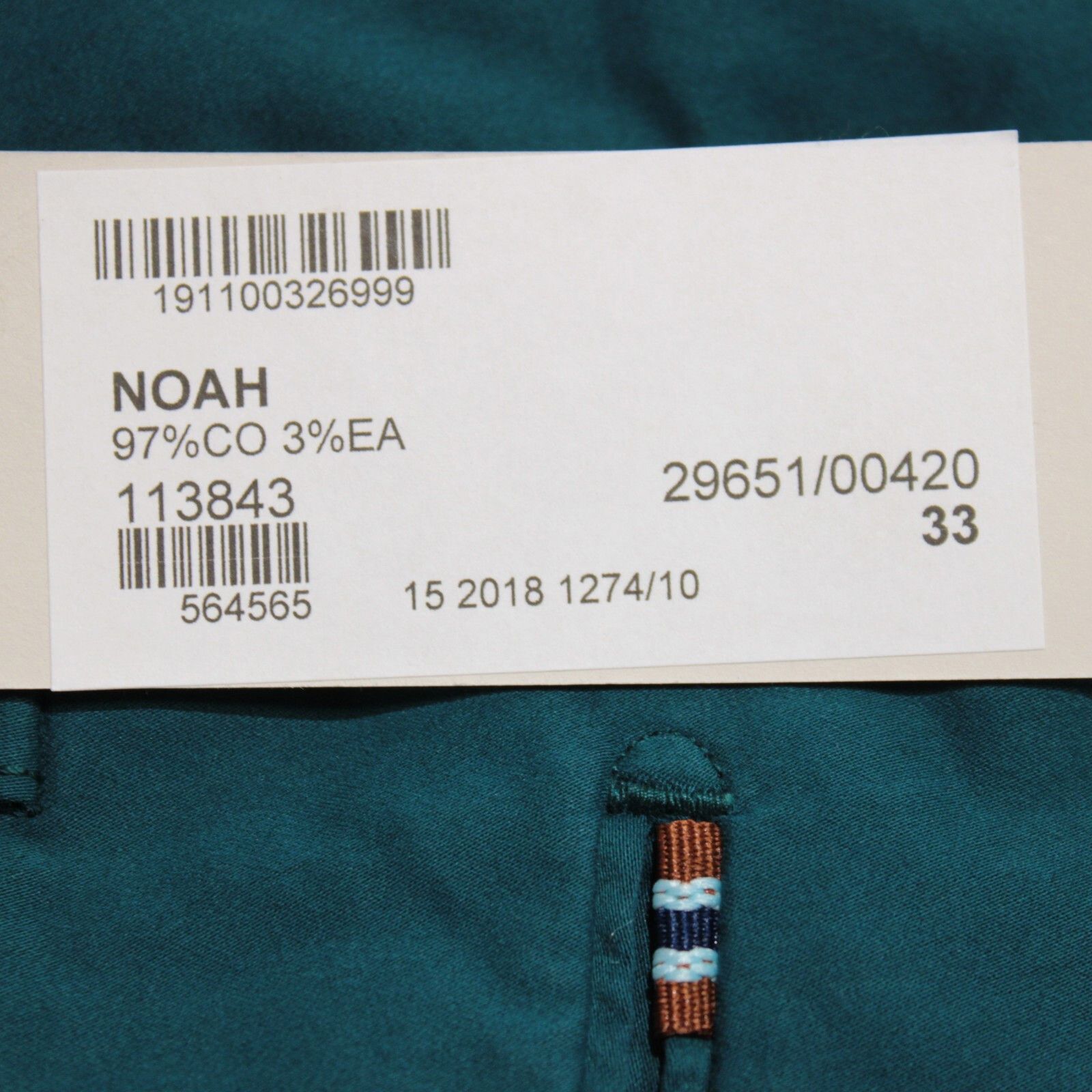 Zanella Zanella New with tags Chino Size 33 US In Blue Size US 33 - 4 Thumbnail