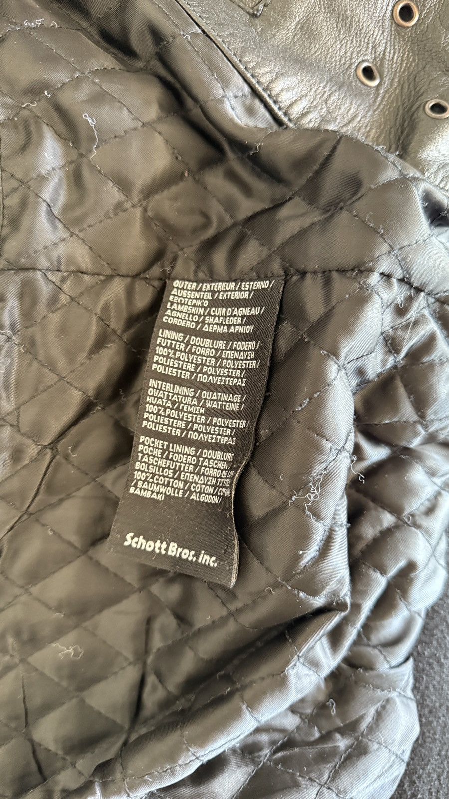 Schott Schott NYC MA-1 Leather Bomber Jacket Size US S / EU 44-46 / 1 - 7 Thumbnail