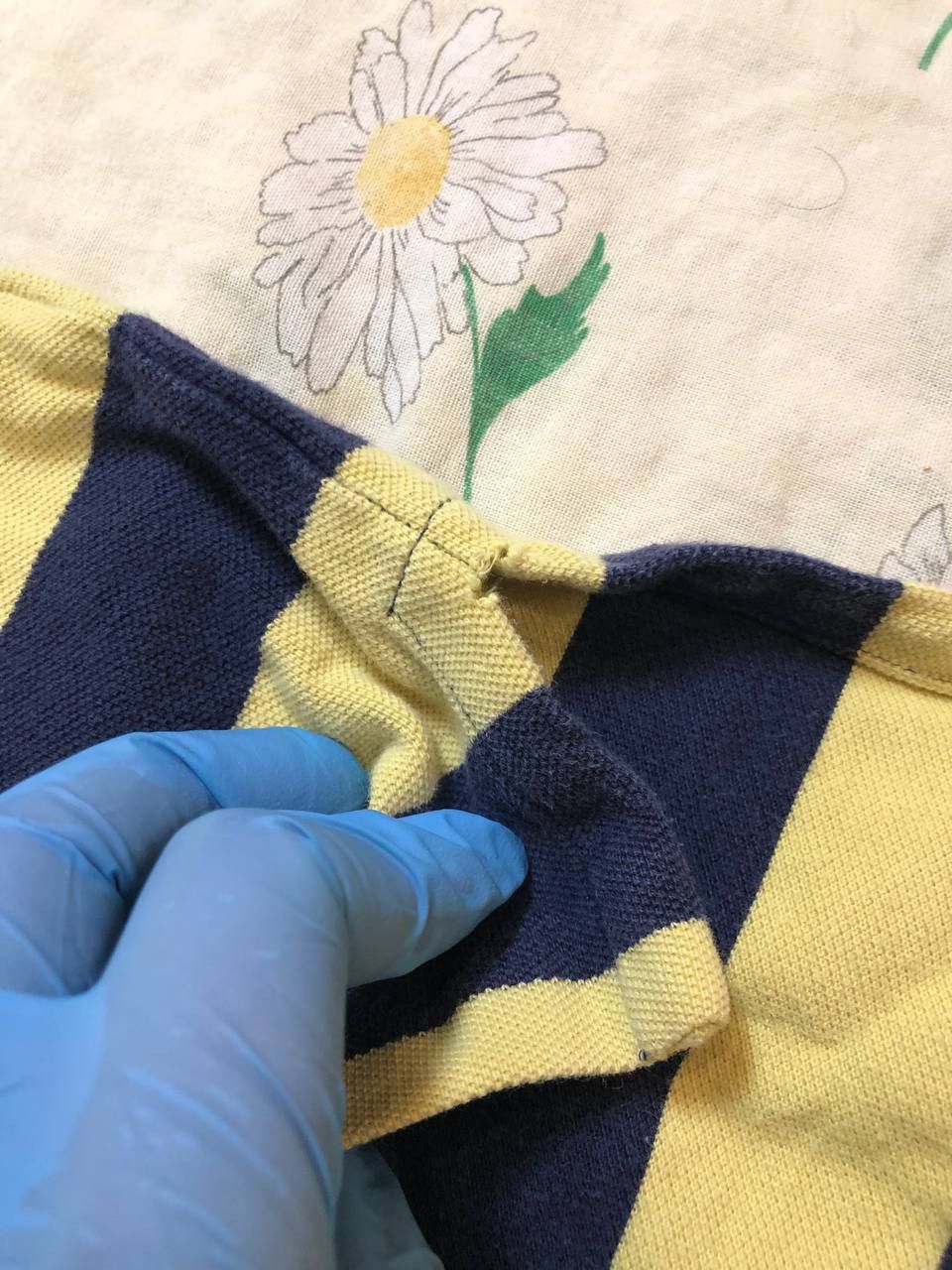 Polo Ralph Lauren Polo Ralph Lauren Blue and Yellow Striped Short Sleeve Size US L / EU 52-54 / 3 - 11 Thumbnail