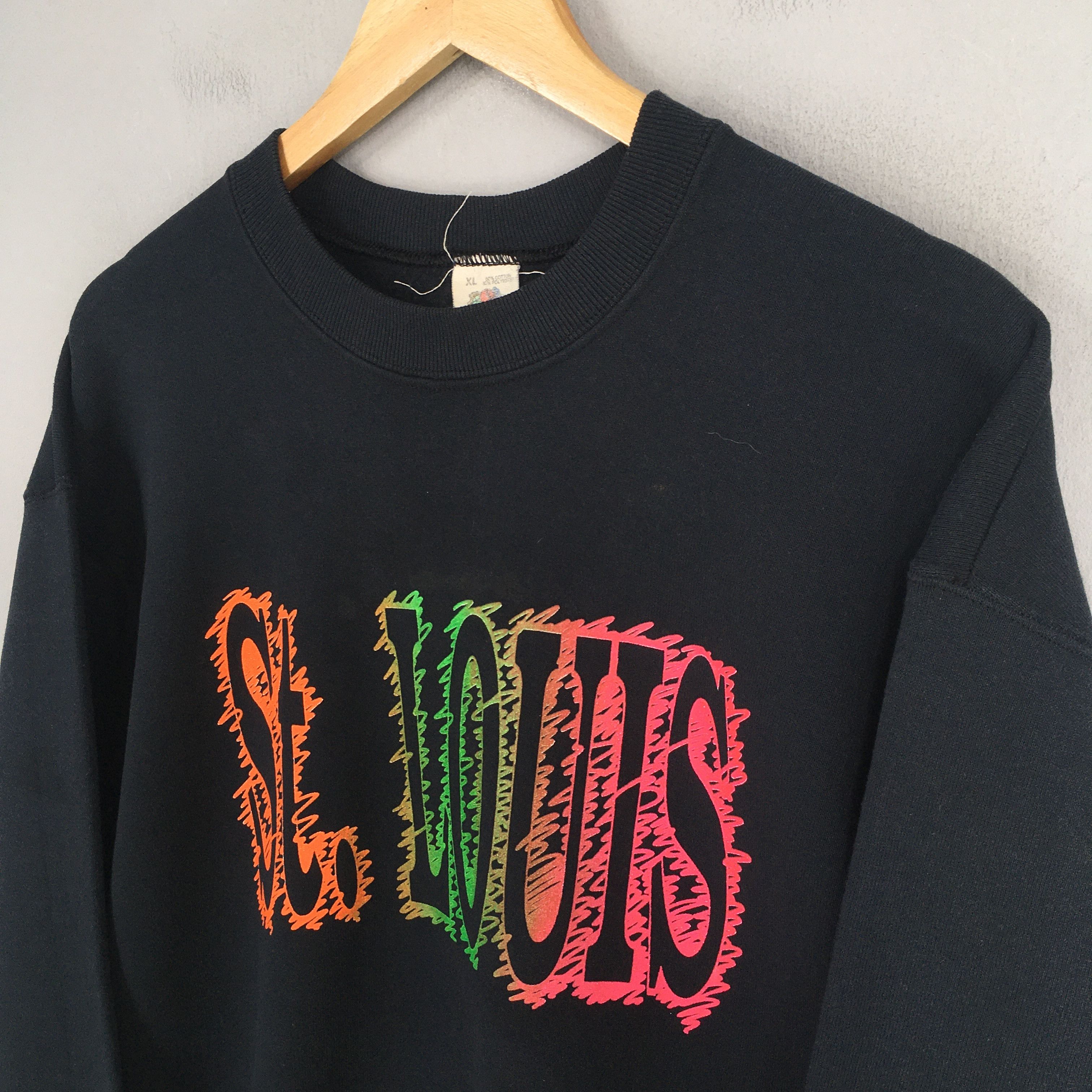 Fruit Of The Loom Vintage 90s Saint Louis University Sweatshirt XLarge Size US XL / EU 56 / 4 - 3 Thumbnail