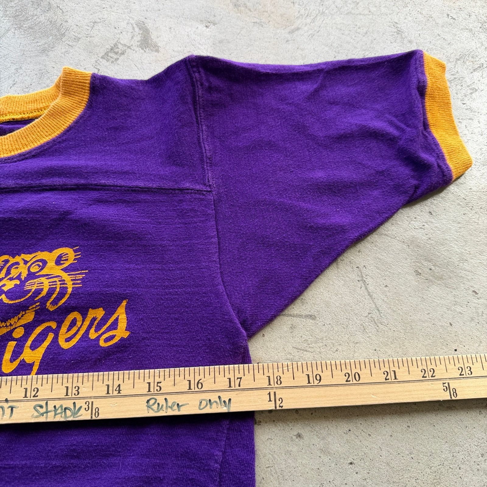 Other 60s LSU Tigers Football Jersey T-Shirt Purple Gold Ringer Size M / US 6-8 / IT 42-44 - 7 Thumbnail