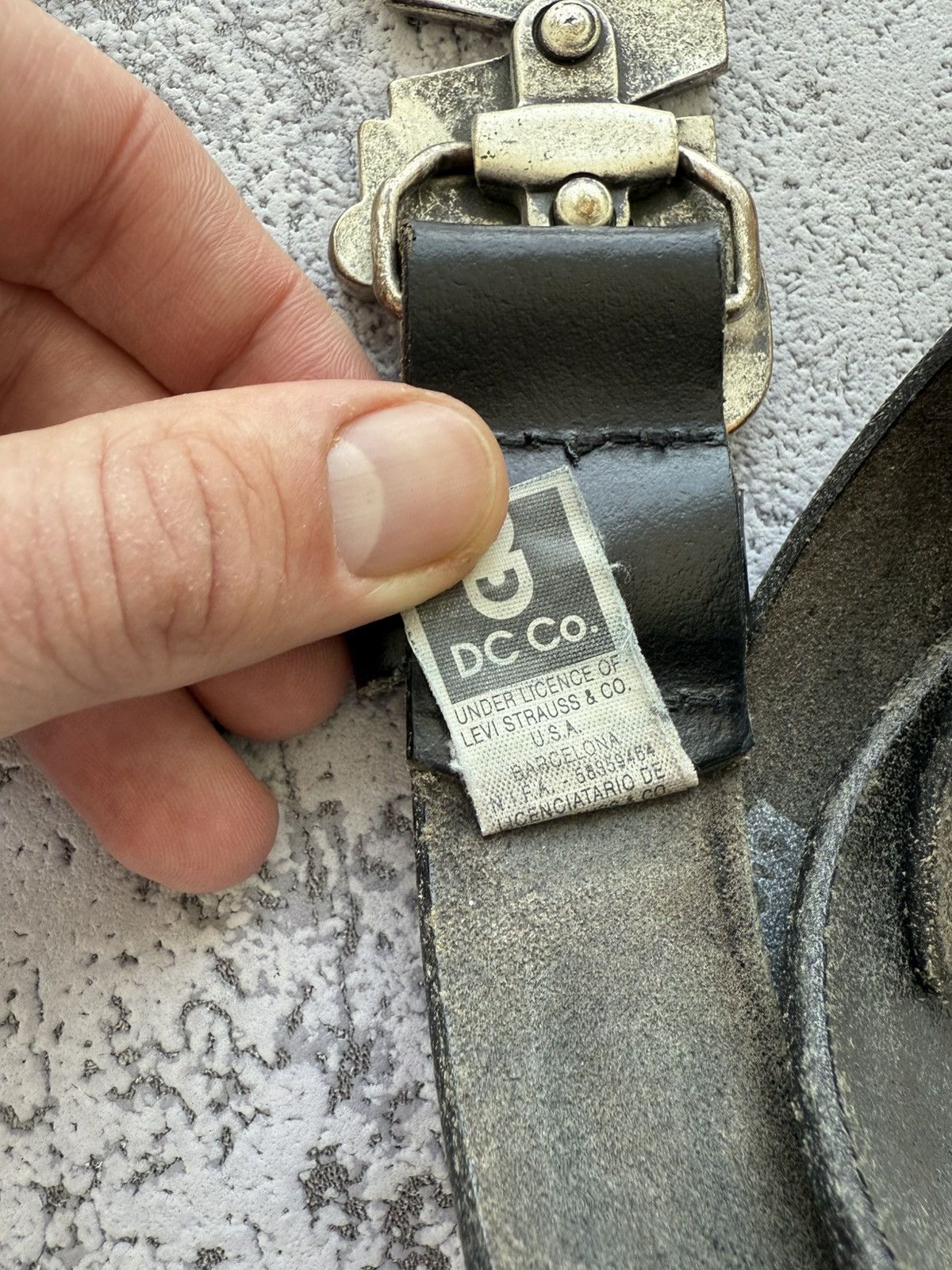 Levi's × Levi's Vintage Clothing × Vintage Vintage Levi’s Big Logo Rare Leather Belt Size ONE SIZE - 7 Thumbnail
