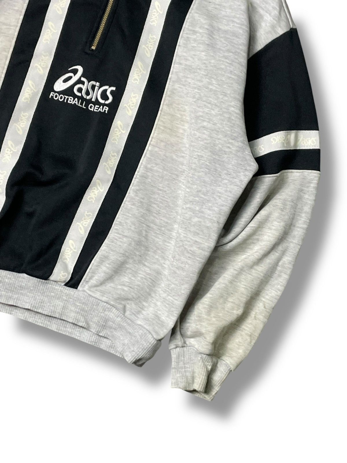 Asics × Japanese Brand × Vintage Vintage ASICS Half-zip Pullover Sweatshirt (80) Size US M / EU 48-50 / 2 - 3 Thumbnail