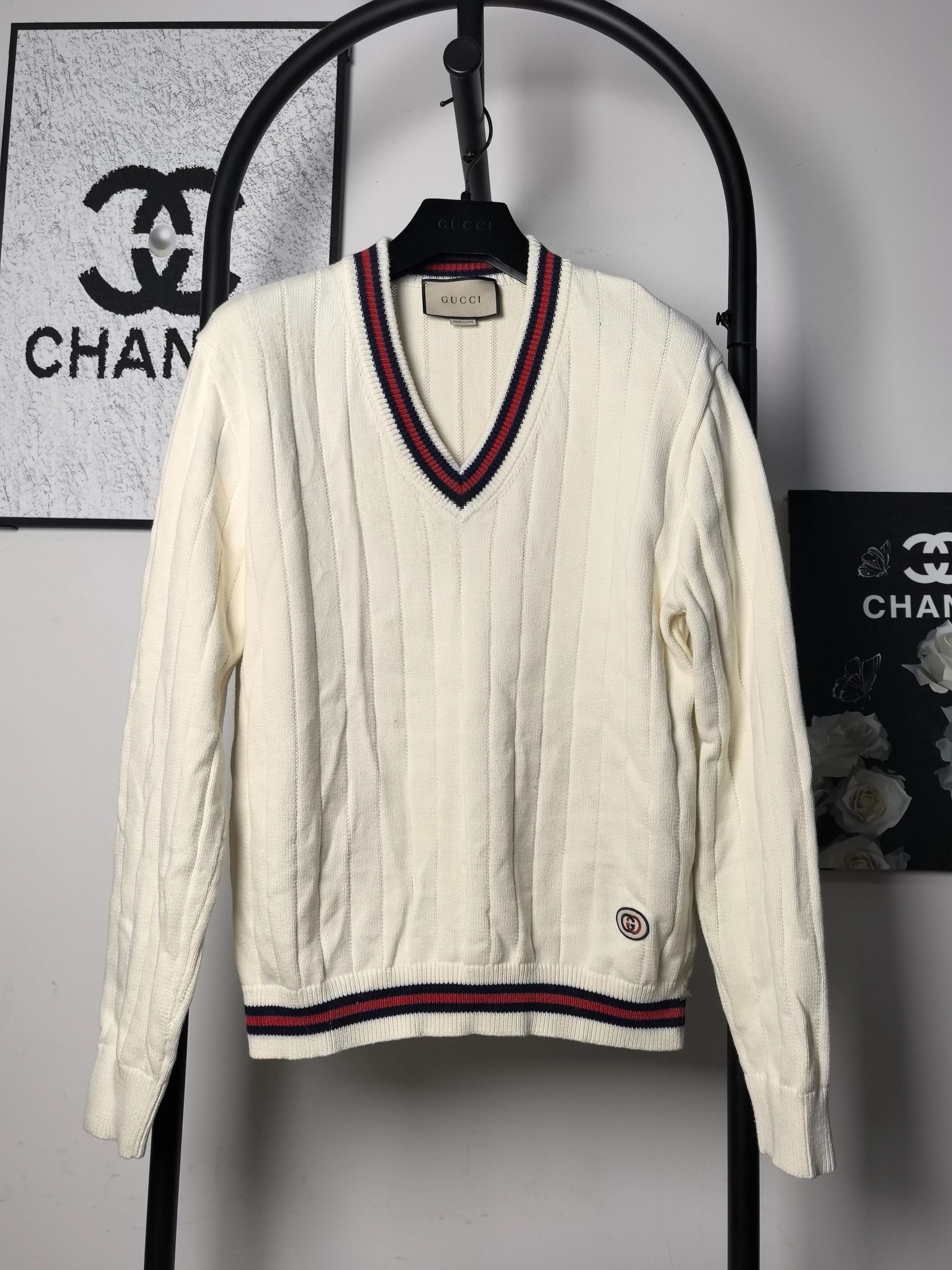 Gucci Gucci White Sweater S Women Size S / US 4 / IT 40 - 1 Thumbnail