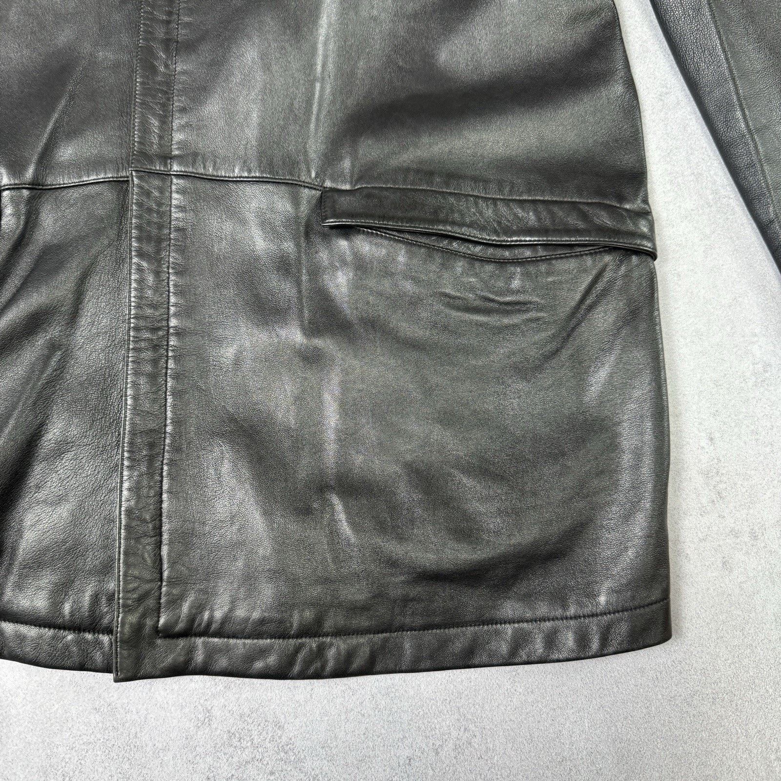 Hugo Boss Vintage Hugo Boss Leather Jacket Men Size 56 Black Size US XL / EU 56 / 4 - 10 Thumbnail