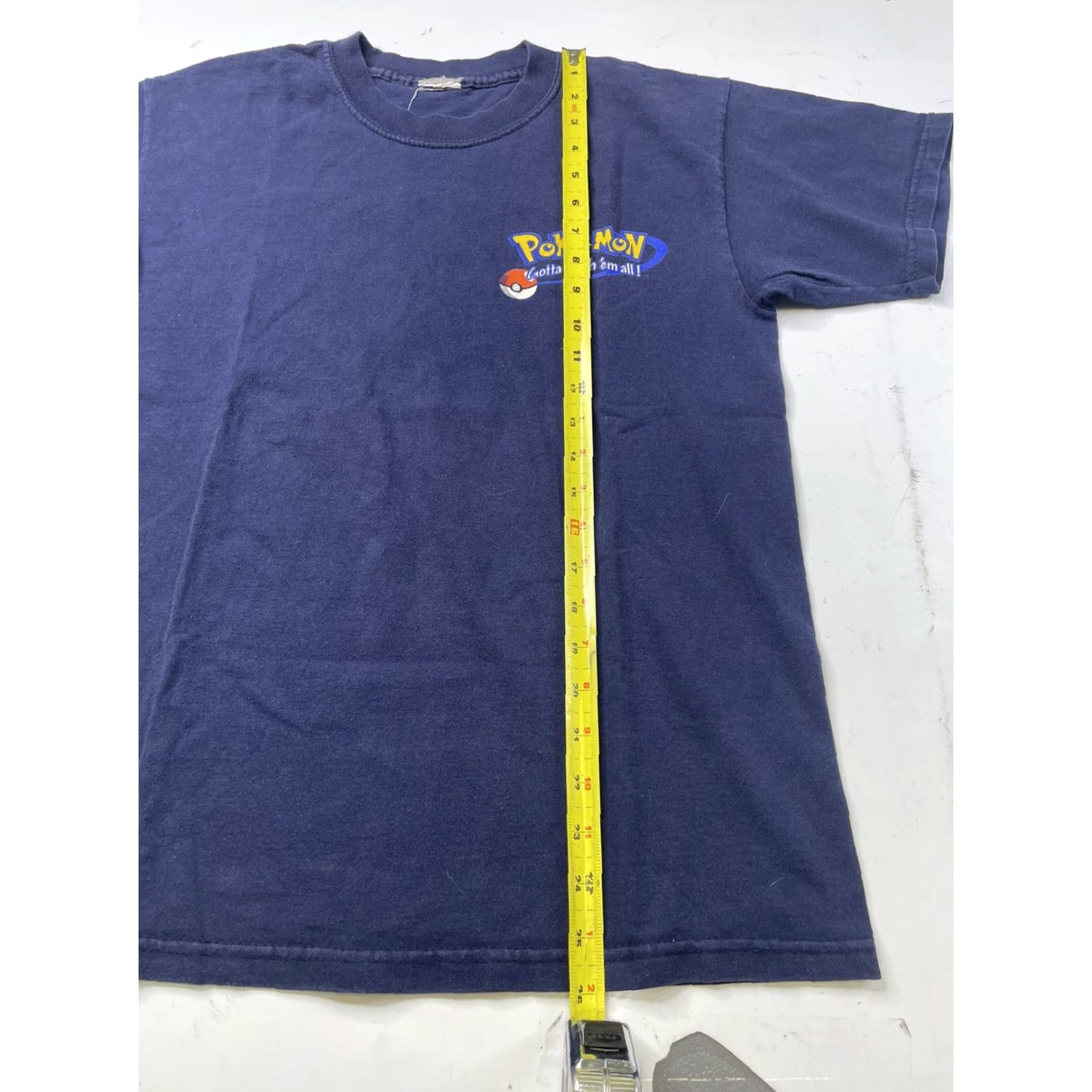 Nintendo VINTAGE 1999 Pokemon Nintendo T-Shirt Size Adult Small Double-Sided Ash Pickachu Mens S Blue T-Shirt Pokemon Size US S / EU 44-46 / 1 - 4 Thumbnail