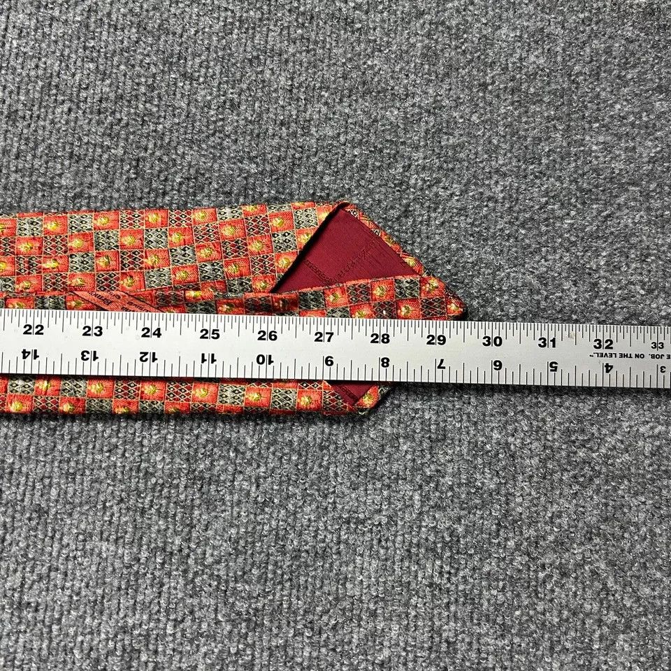 Ermenegildo Zegna Ermenegildo Zegna NeckTie Mens 4" x 59" Geometric Floral ` Size ONE SIZE - 10 Thumbnail