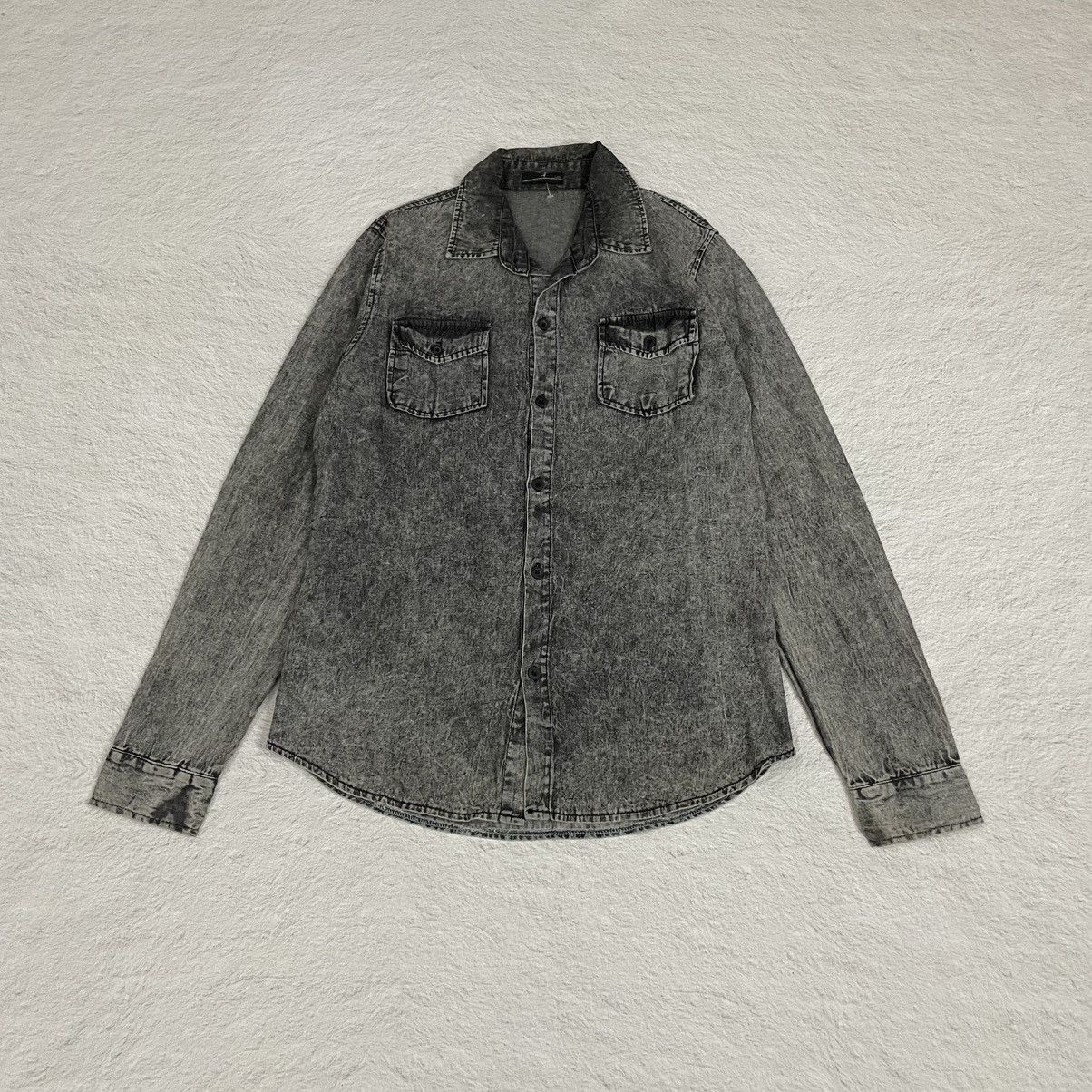 Japanese Brand × Lad Musician × Yohji Yamamoto Lad musician washed shirt Size US M / EU 48-50 / 2 - 1 Thumbnail