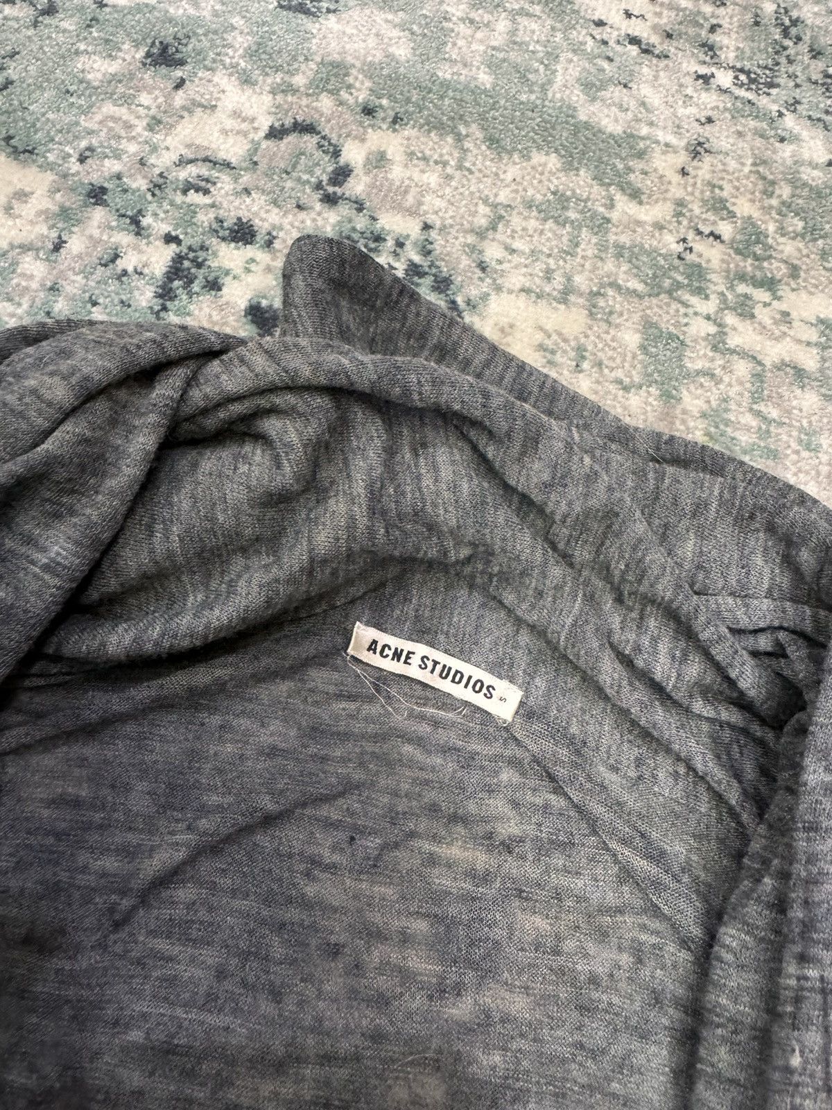 Acne Studios ACNE STUDIOS BECHA DRAPY AW13 GREY MELANGE CARDIGAN Size M / US 6-8 / IT 42-44 - 4 Thumbnail