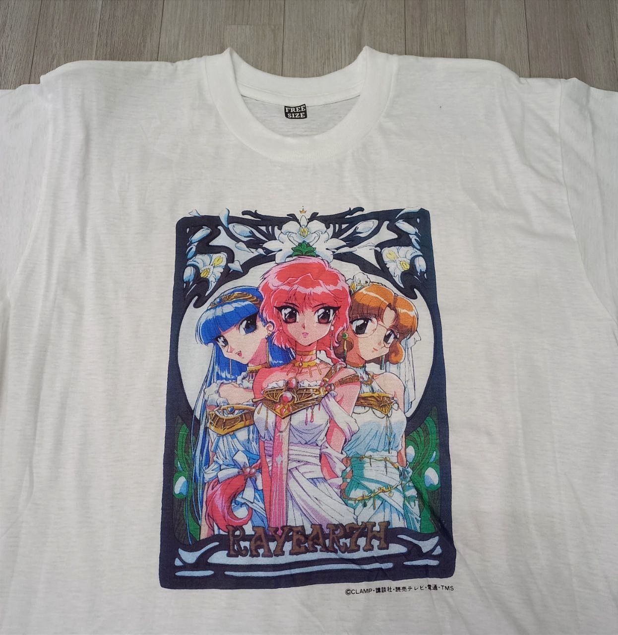 Anime Vintage 90s MAGIC KNIGHT RAYEARTH Manga Anime T-shirt Size US L / EU 52-54 / 3 - 4 Thumbnail