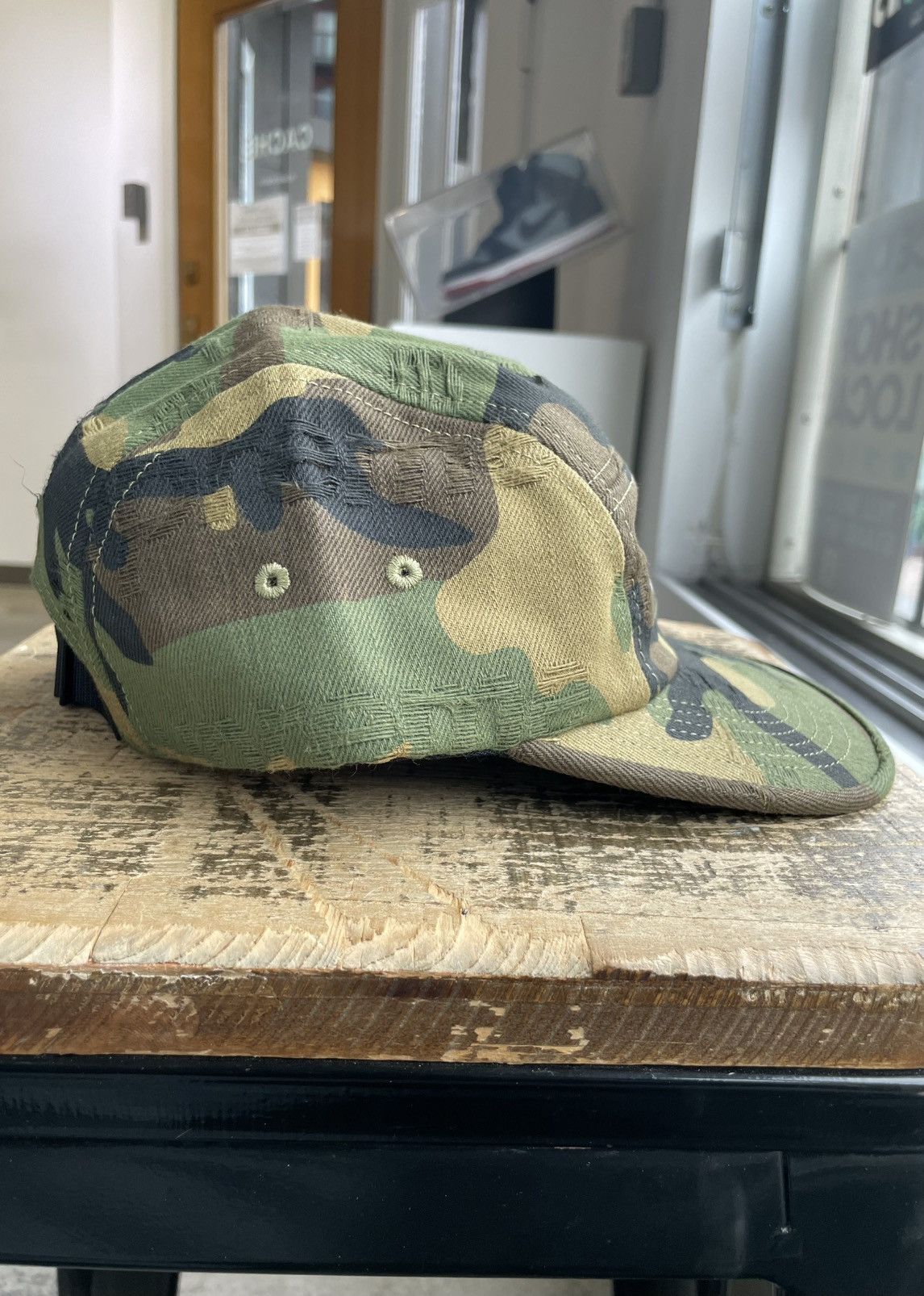 Supreme Supreme Jacquard Logos Denim Camp Cap Size ONE SIZE - 6 Thumbnail