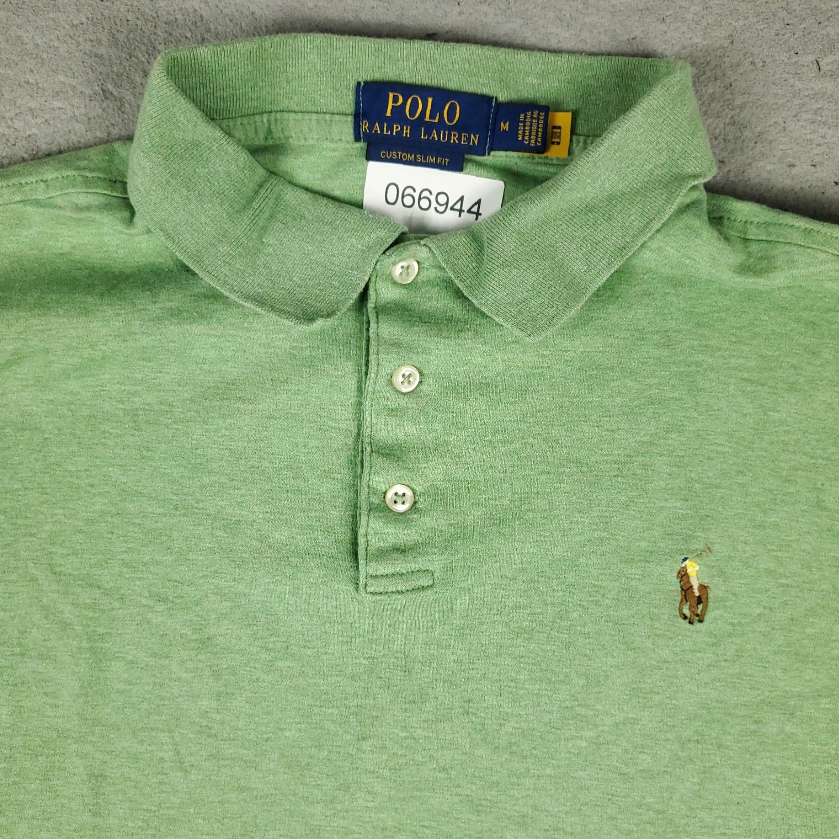 Ralph Lauren Ralph Lauren Polo Shirt Mens Medium Green Slim Fit Pony Short Sleeve RUNS SHORT Shirt Mens Green Polo Ralph Lauren Slim Fit Pony Short Sleeve Size US M / EU 48-50 / 2 - 2 Thumbnail