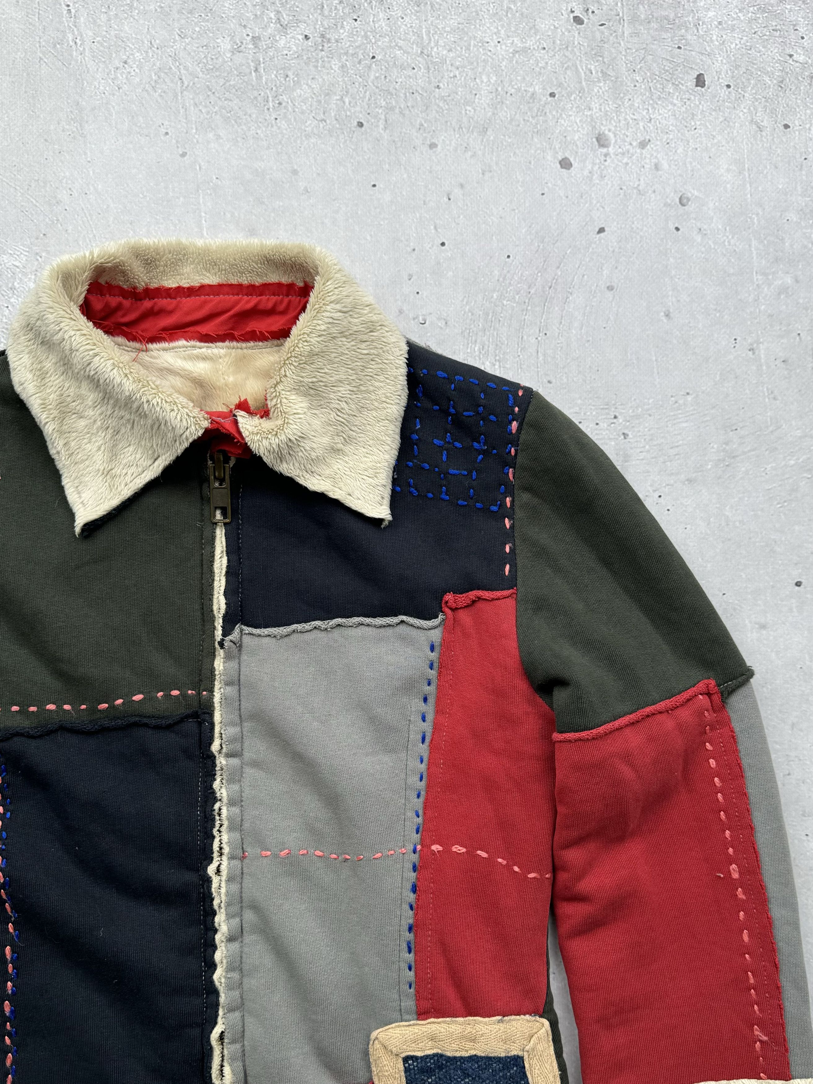 Japanese Brand × Vintage Vintage Amazing Patched Fur Jacket Size S / US 4 / IT 40 - 3 Thumbnail
