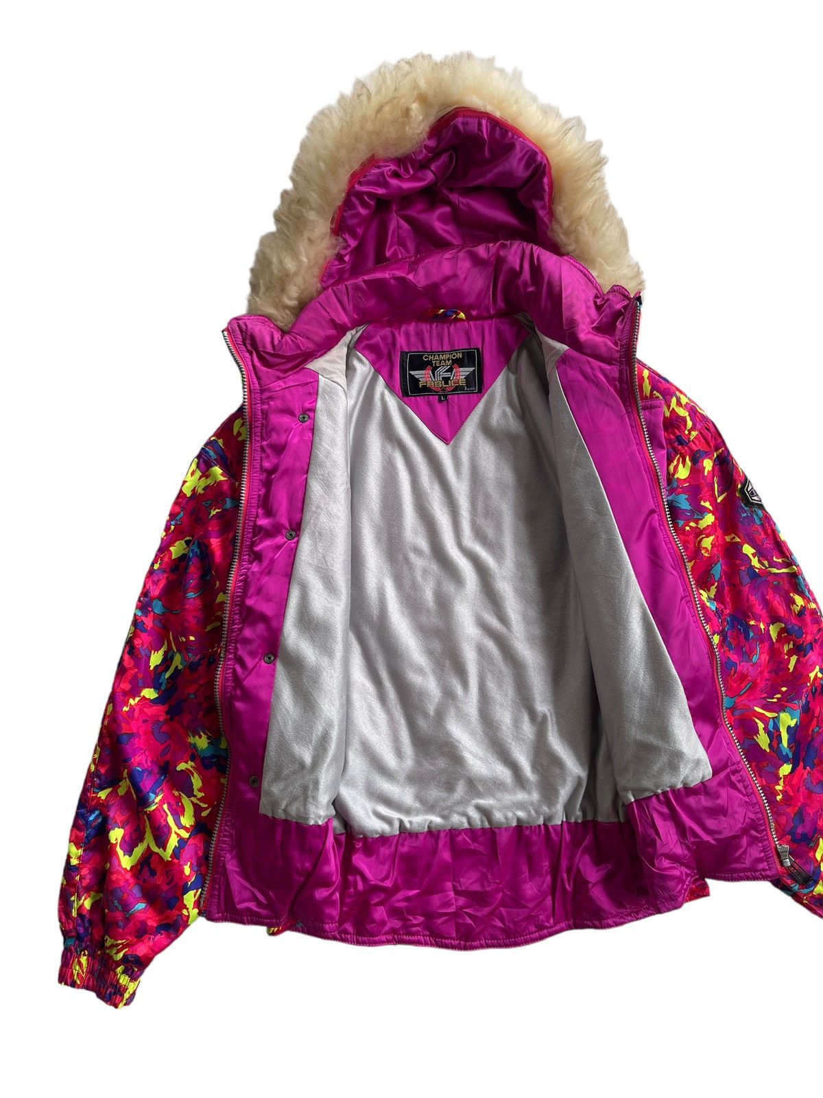 Japanese Brand Vintage Fablice Champions Racing Team Ski Jacket Size L / US 10 / IT 46 - 7 Thumbnail