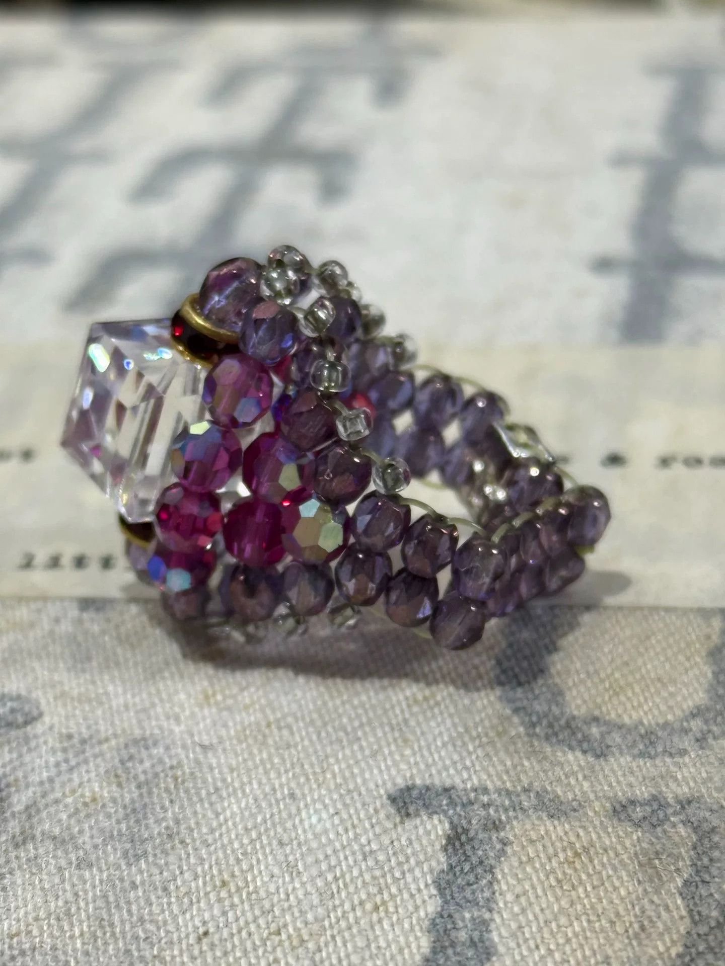 Comme des Garcons Homme Number Nine Gemstone Stretch Ring Size ONE SIZE - 1 Thumbnail