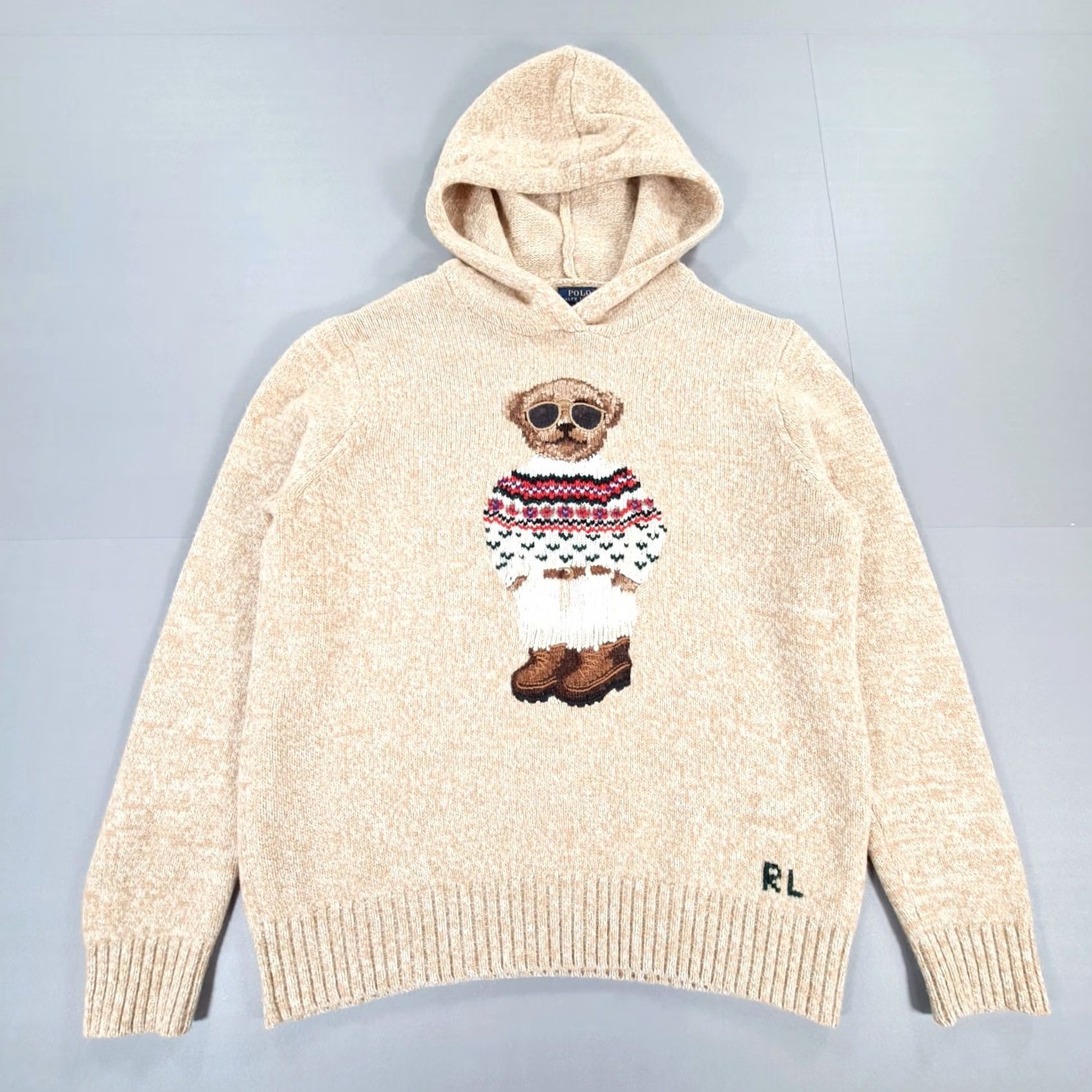 Polo Ralph Lauren Polo Ralph Lauren Hoodie Womens Beige L Wool Cashmere Knit Pullover Size L / US 10 / IT 46 - 3 Thumbnail