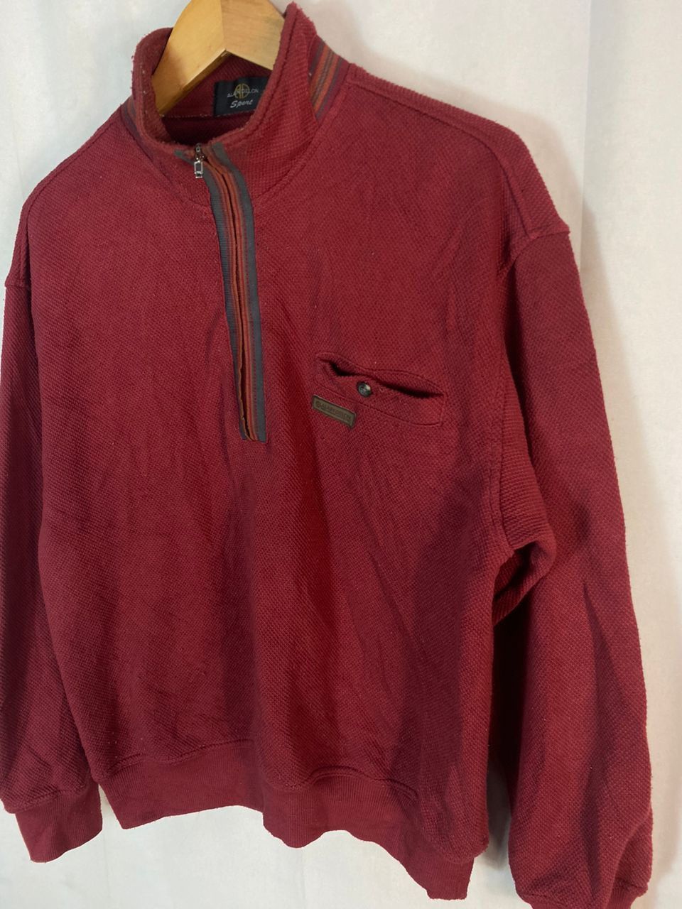 ALAIN DELON Unisex 🔥Alain delon sport half zipper sweatshirt Size US M / EU 48-50 / 2 - 3 Thumbnail