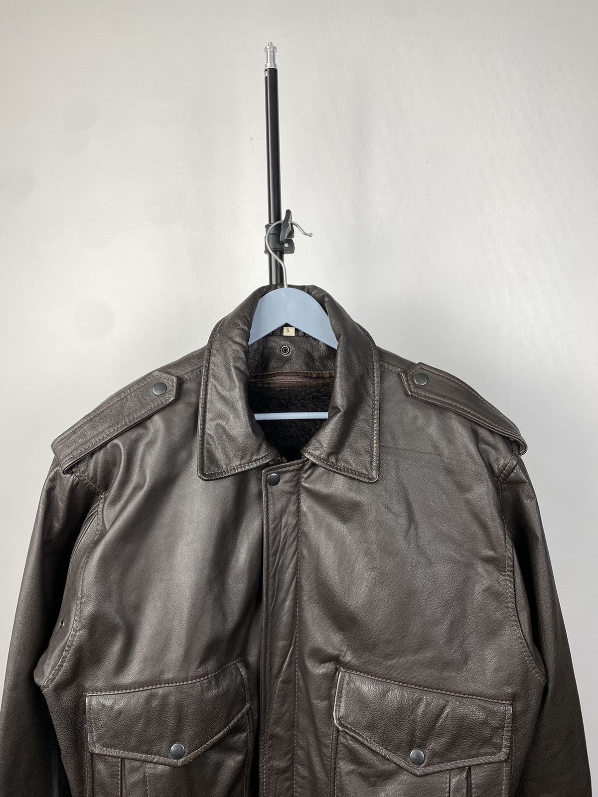 Leather × Vintage Vintage Genuine Leather MOTO Bomber Jacket Rock Punk Size US S / EU 44-46 / 1 - 2 Thumbnail