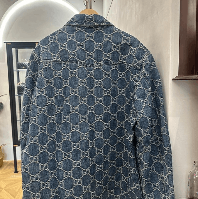 Gucci Gucci all-over double G denim jacket Size US M / EU 48-50 / 2 - 2 Thumbnail