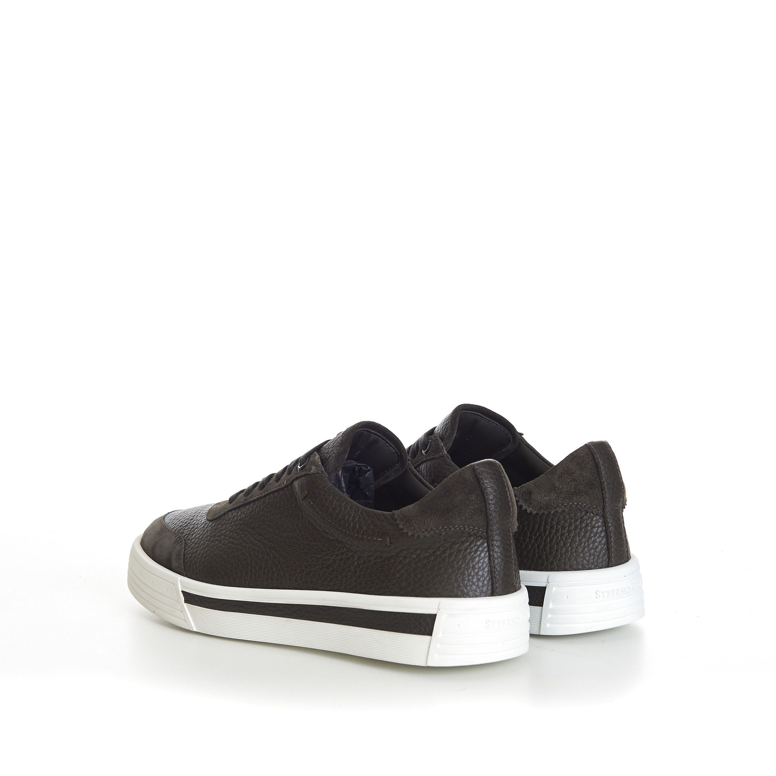 Stefano Ricci Military Green Calfskin Low Top Leather Sneakers Size US 7 / EU 40 - 5 Thumbnail