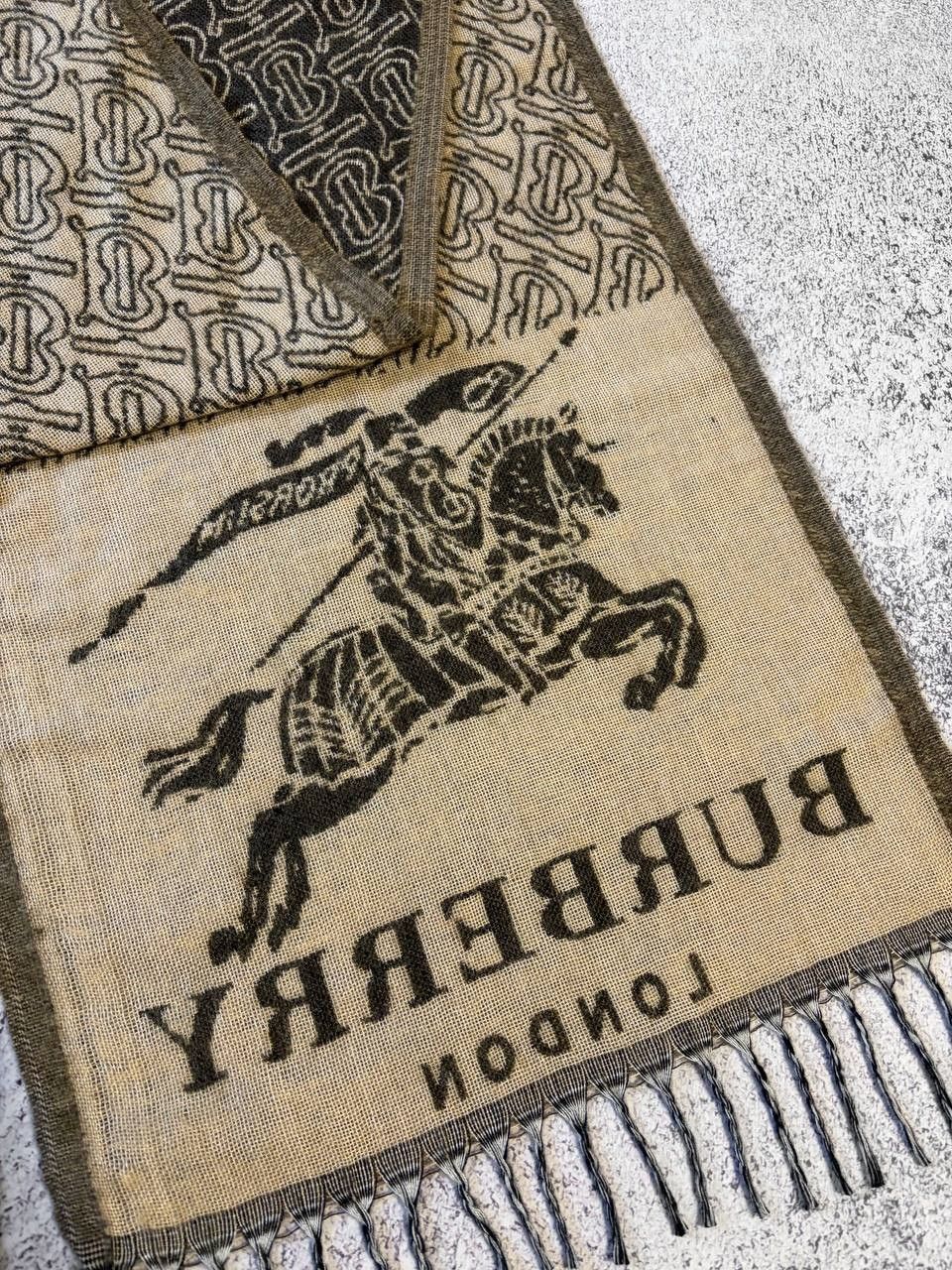 Burberry Prorsum Burberry Prorsum Equestrian Knight Big Logo Monogram Scarf Size ONE SIZE - 9 Thumbnail