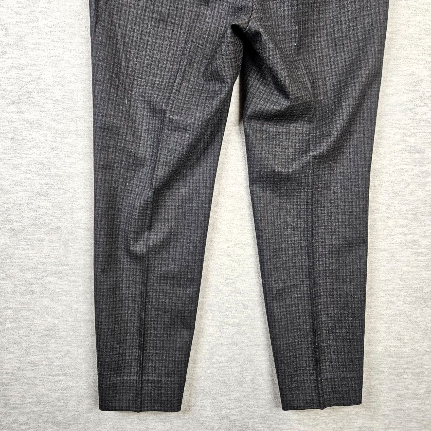 Theory Theory Luxe Women's Ankle Pants Regular Size 36 Black Gray Check Wool Blend Dry Clean Only Vintage: No Size 25" / US 0 / IT 36 - 7 Thumbnail