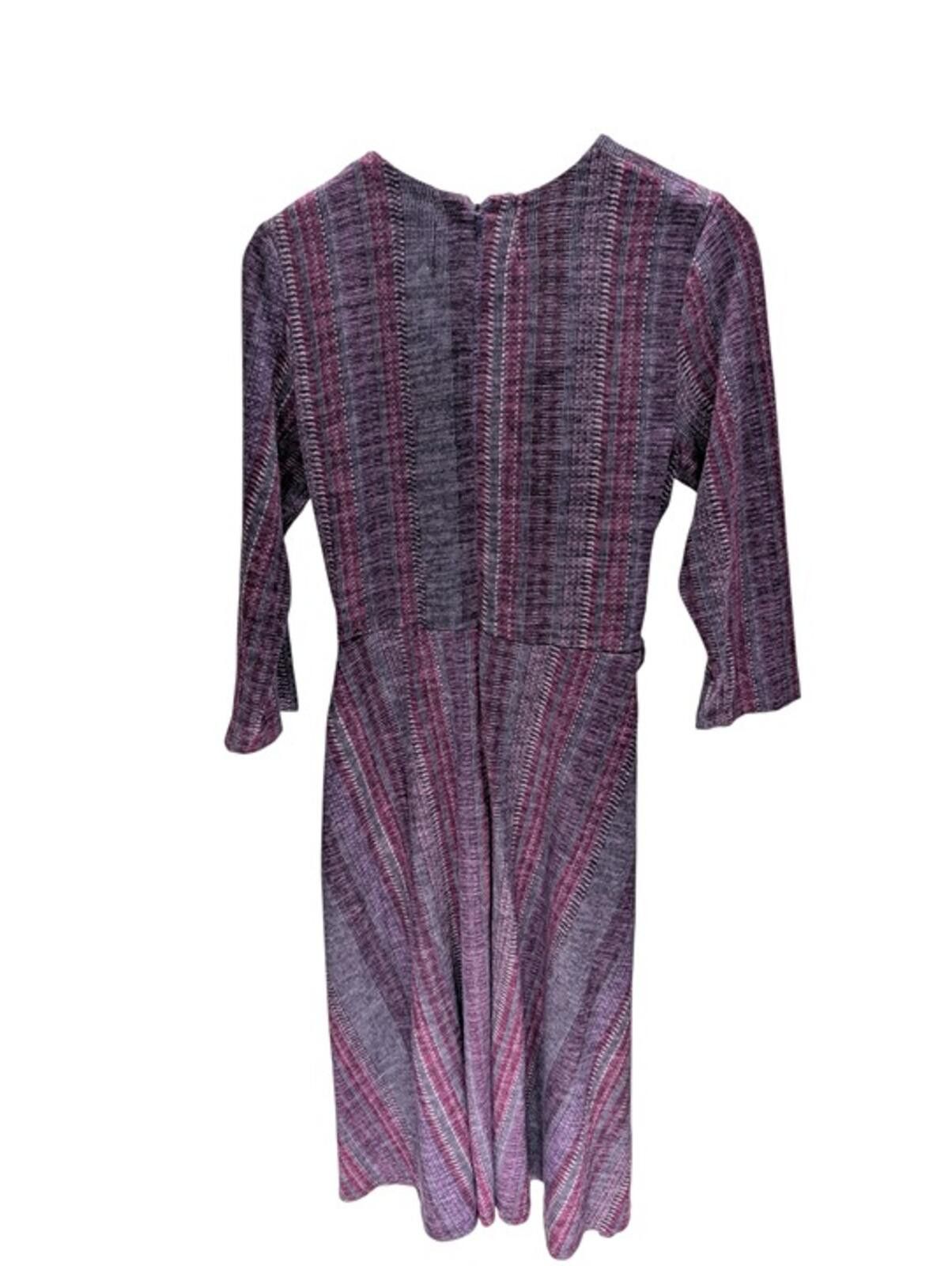 Other Julian Taylor Women’s Wrap Dress Purple Burgundy Tie Waist Size XL / US 12-14 / IT 48-50 - 2 Thumbnail