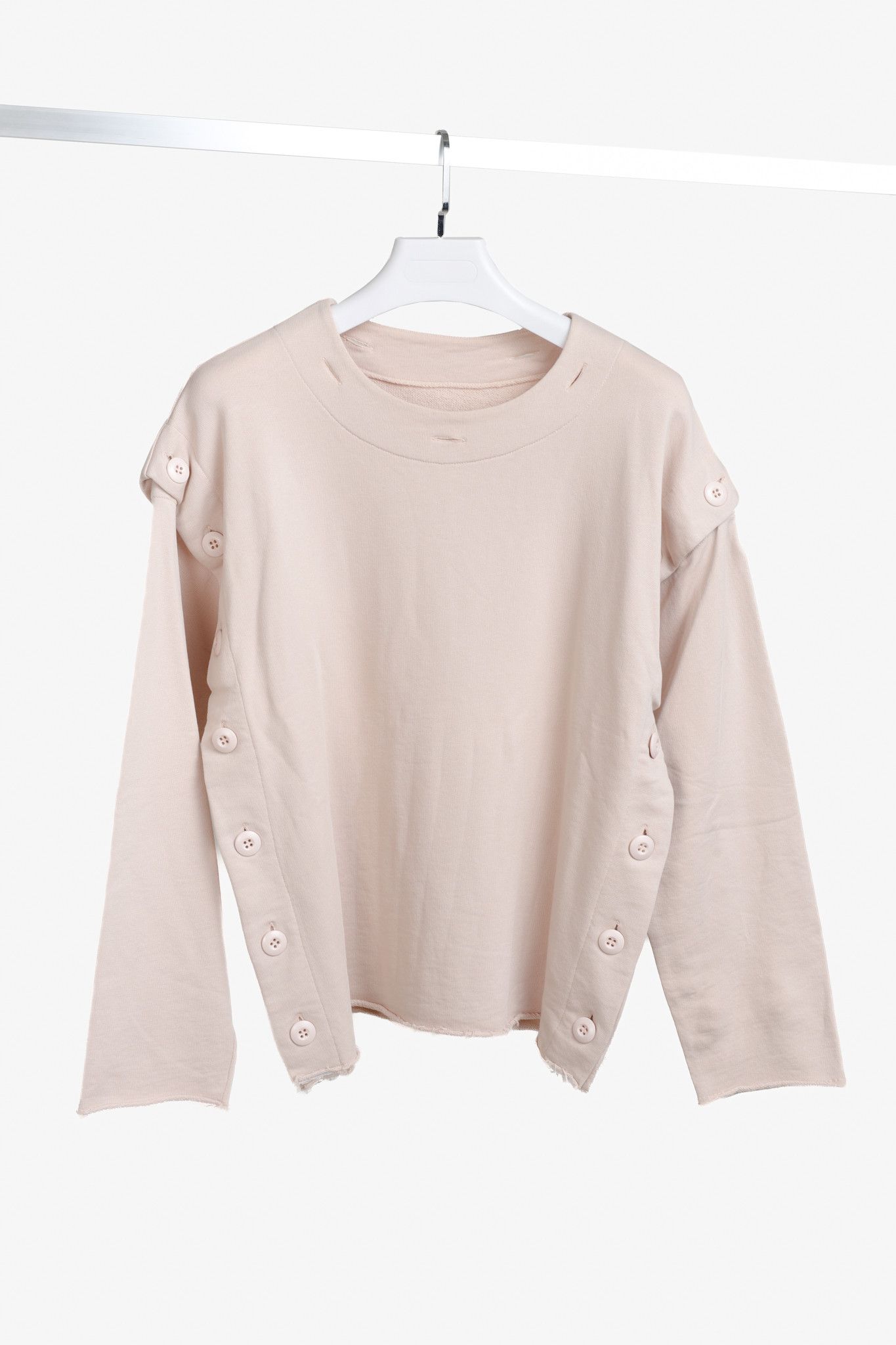 Maison Margiela Maison Margiela MM6 Pink Convertible Buttons Sweatshirt Size M / US 6-8 / IT 42-44 - 1 Thumbnail