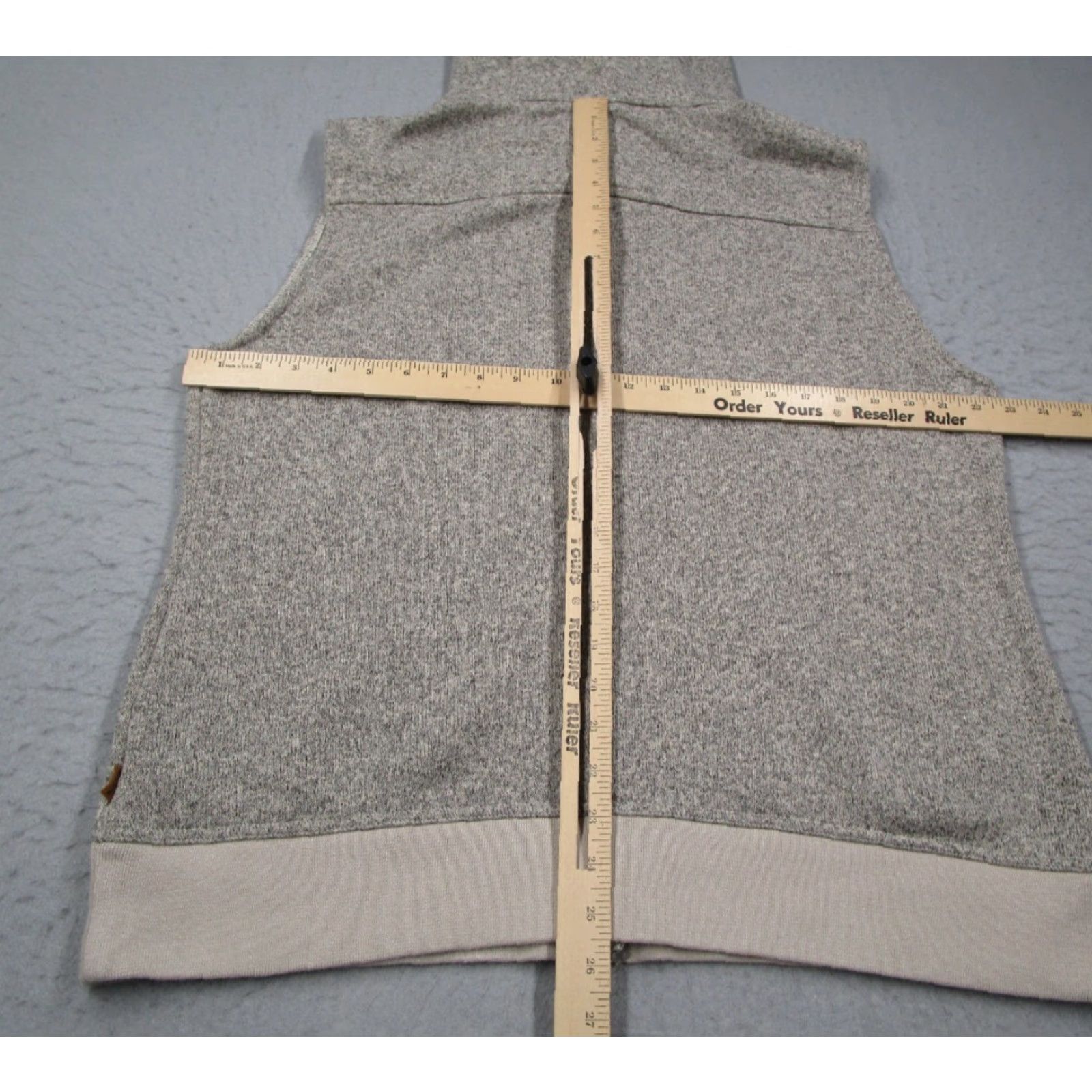 Burton Burton Vest Mens XL Heathered Beige Hoodie Full Zip Fleece Pockets Size US XL / EU 56 / 4 - 6 Thumbnail
