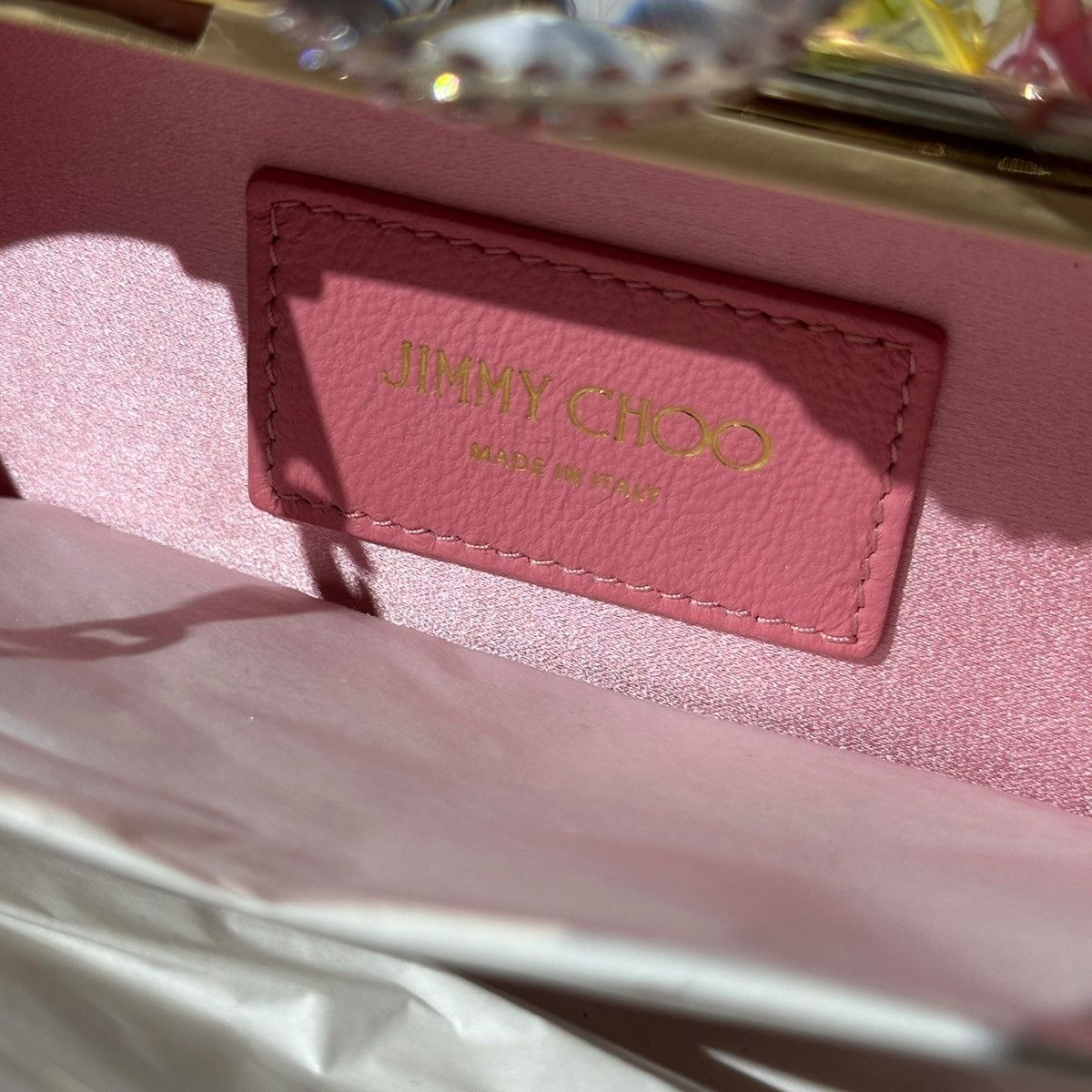 Jimmy Choo $3,900 cloud transparent flowers satin clutch Size ONE SIZE - 5 Thumbnail