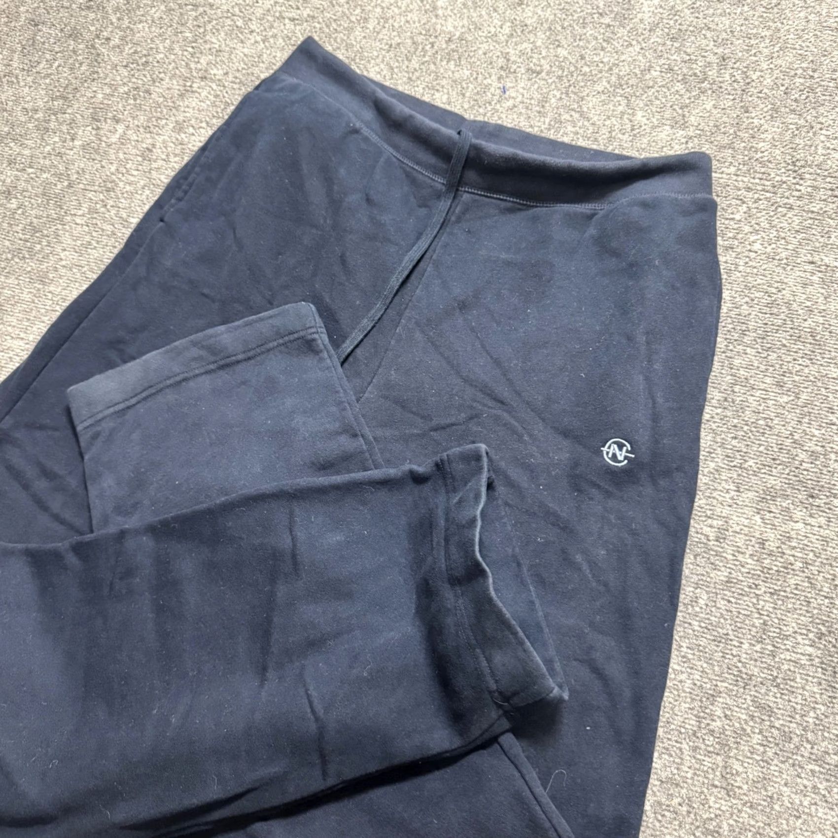 Nautica Nautica Competition Sweatpants Men XL Navy Blue Wide Leg Y2K Cotton Blend Size US 36 / EU 52 - 2 Thumbnail