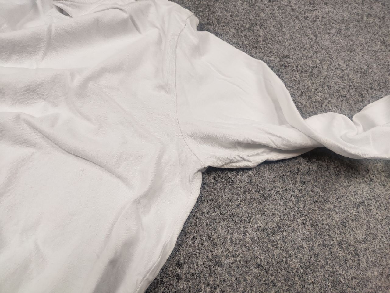 Percival Percival Design Logo White Cotton Regula Long Sleeve T Shirt Size US M / EU 48-50 / 2 - 14 Thumbnail