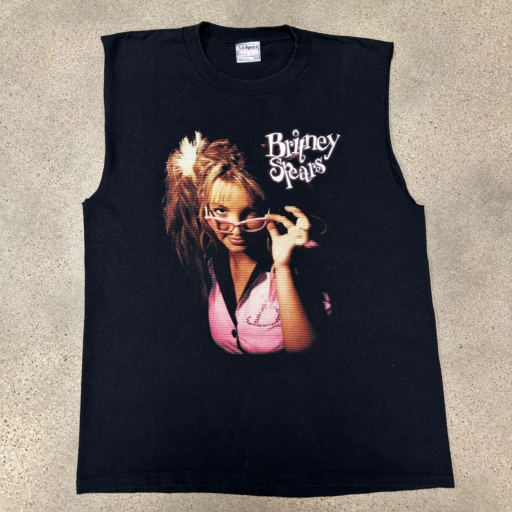 Band Tees × Vintage Vintage 2000 Britney Spears Tour Cutoff Shirt Size US M / EU 48-50 / 2 - 1 Thumbnail