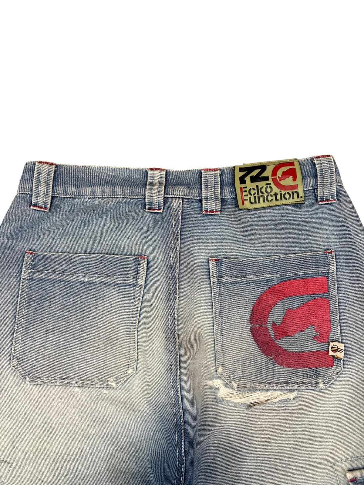 Ecko Unltd. Vintage Ecko Distressed Cargo Loose Jeans Size US 28 / EU 44 - 8 Thumbnail