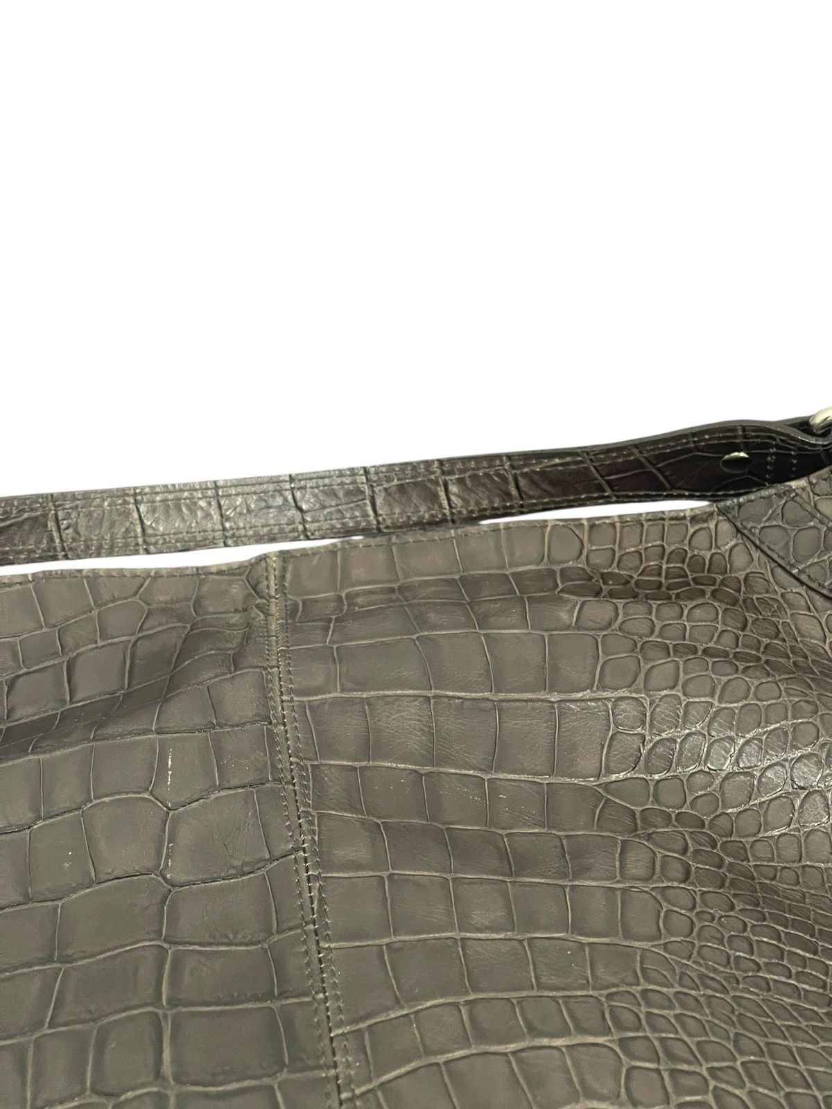 Genuine Leather Crocodile Embossed Palio Full Leather Shoulder Bag 2🟩1 Size ONE SIZE - 12 Thumbnail
