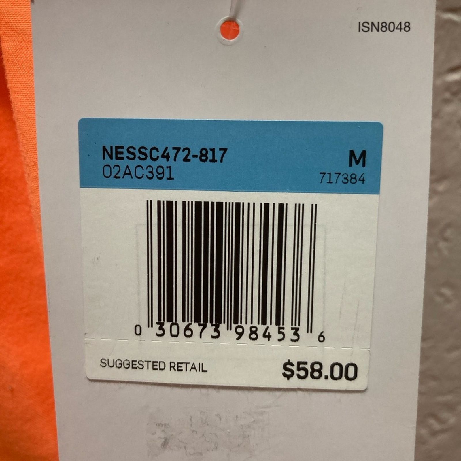 Nike Nike Men Orange Swim Trunks Size Medium with Pockets Size US 30 / EU 46 - 2 Thumbnail